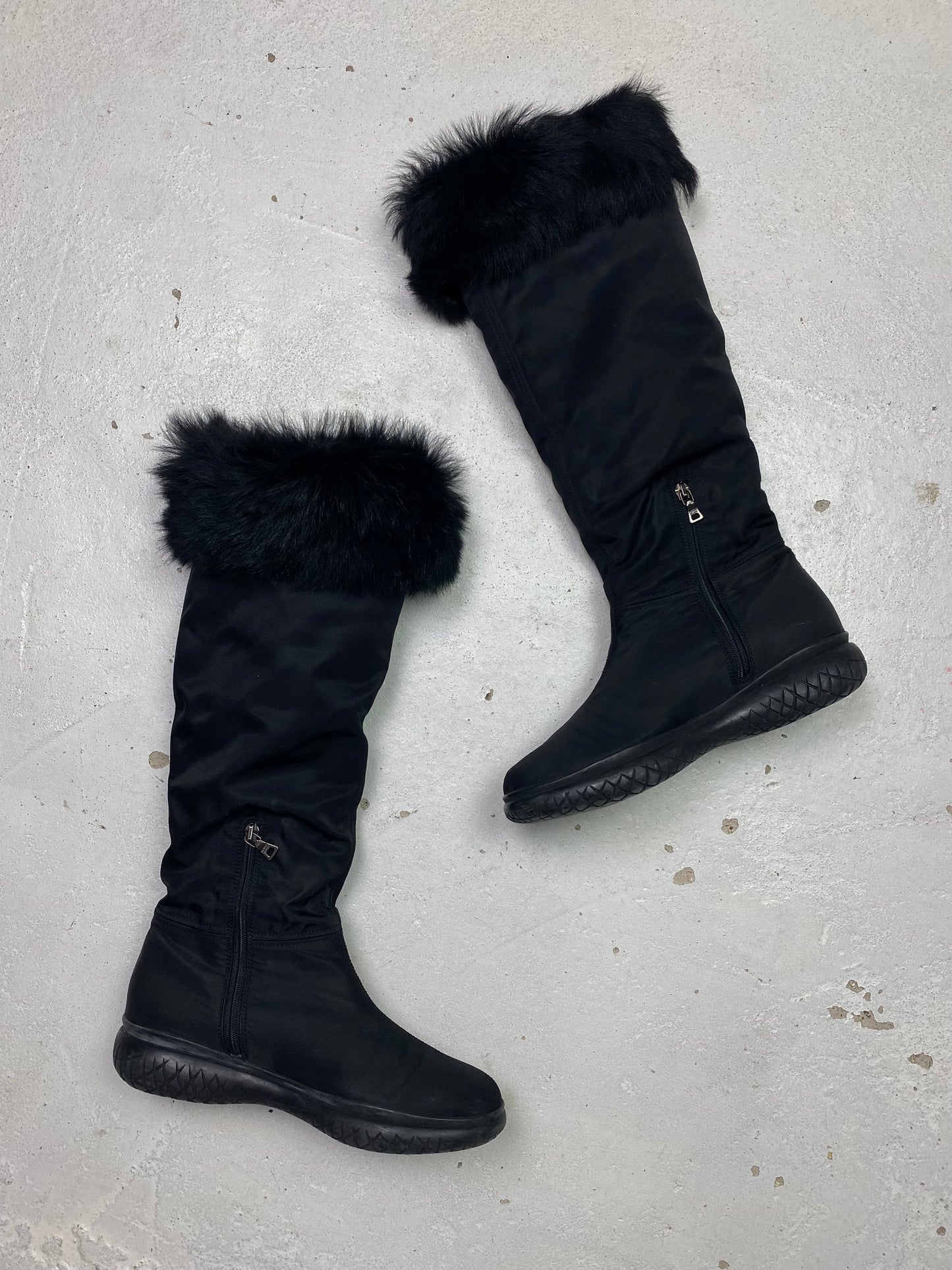 Prada Linea Rossa Fleece Lined Boots