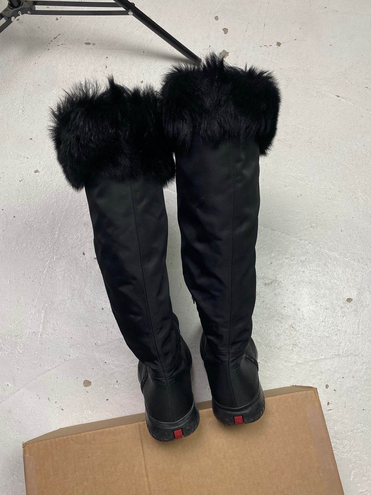 Prada Linea Rossa Fleece Lined Boots