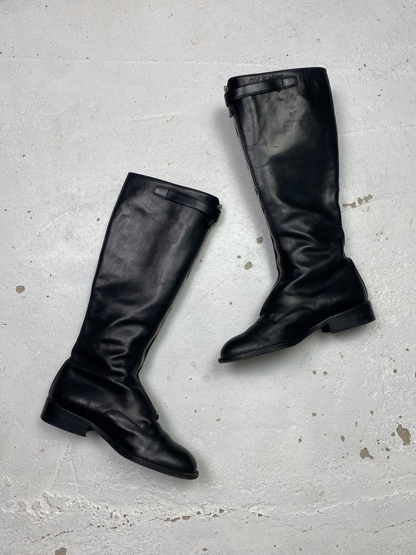 FW 94 Prada Leather Riding Boots
