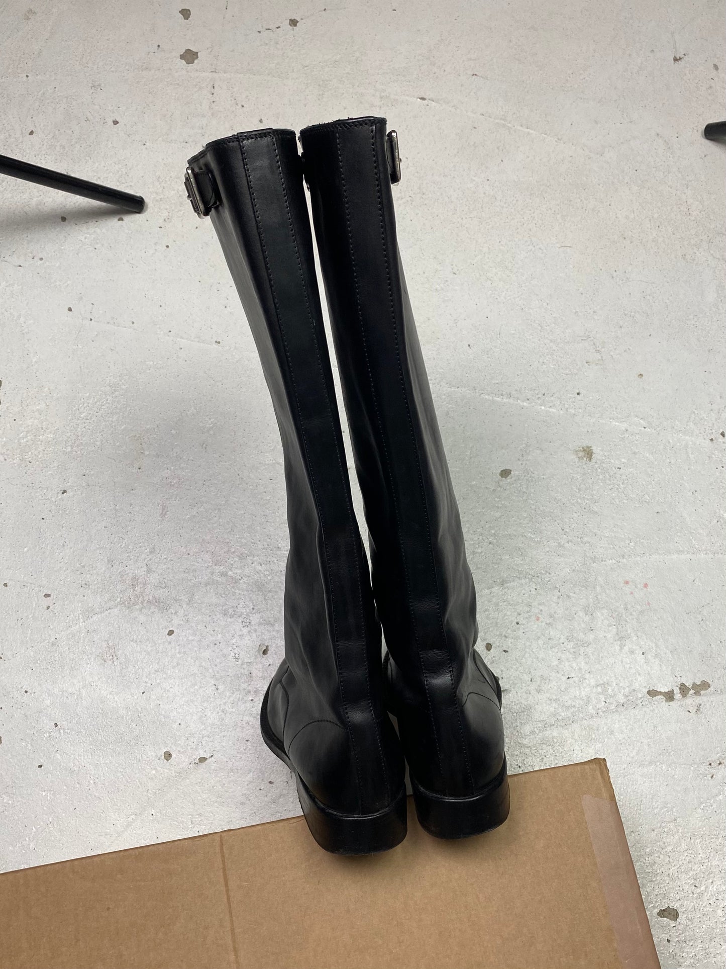 FW 94 Prada Leather Riding Boots