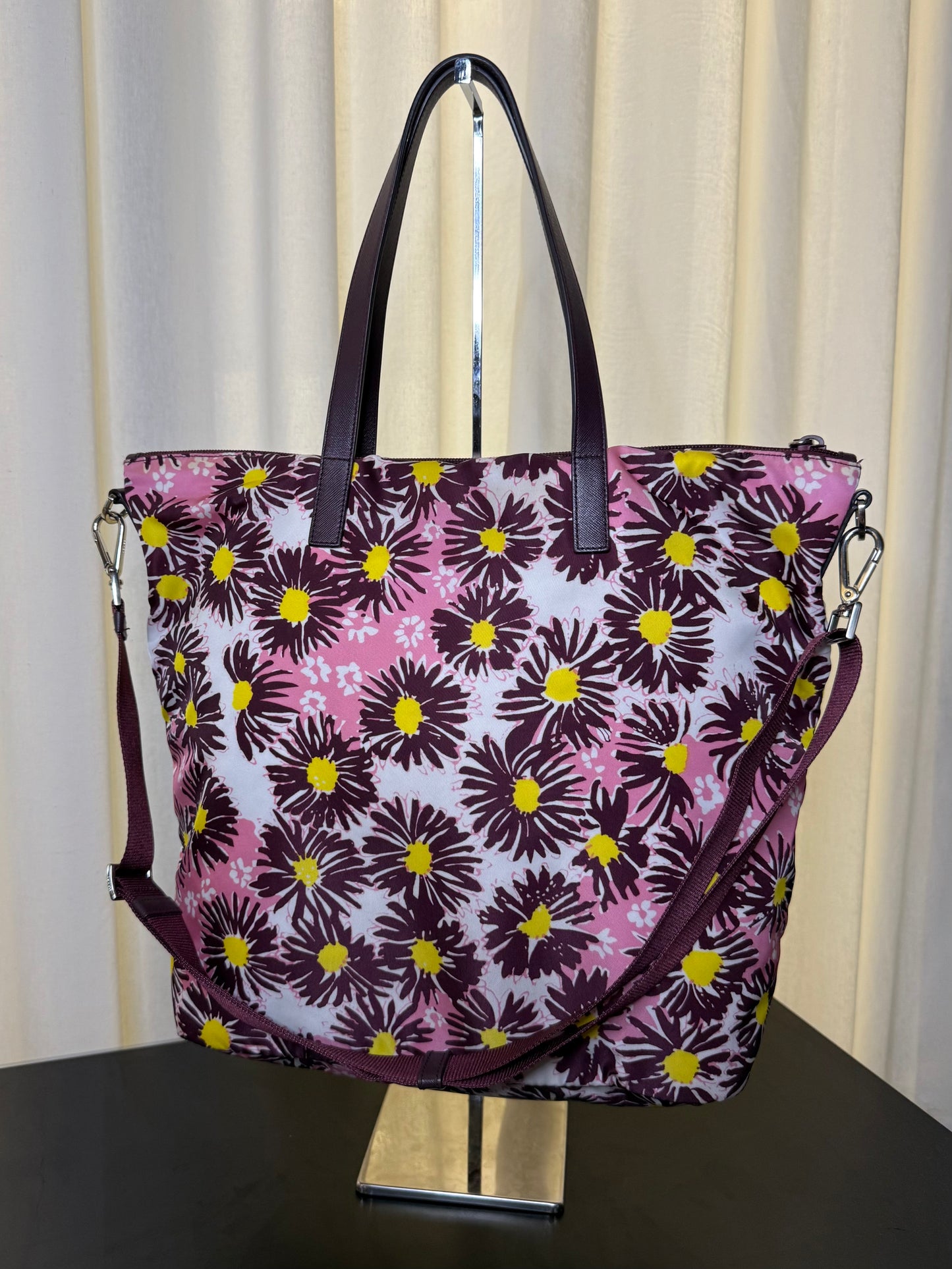 Prada Floral Nylon Tote