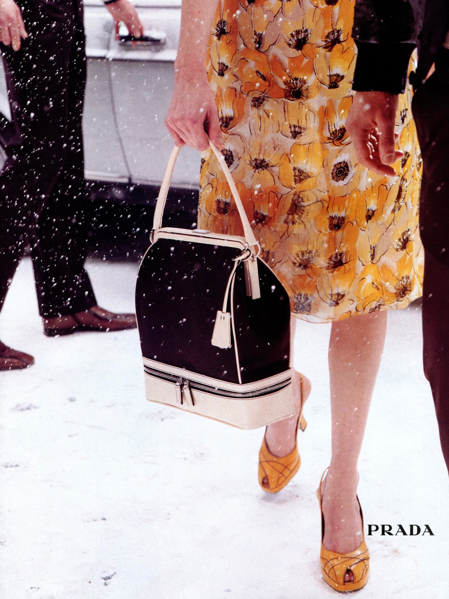 FW 00 Prada Silk Wrap Skirt