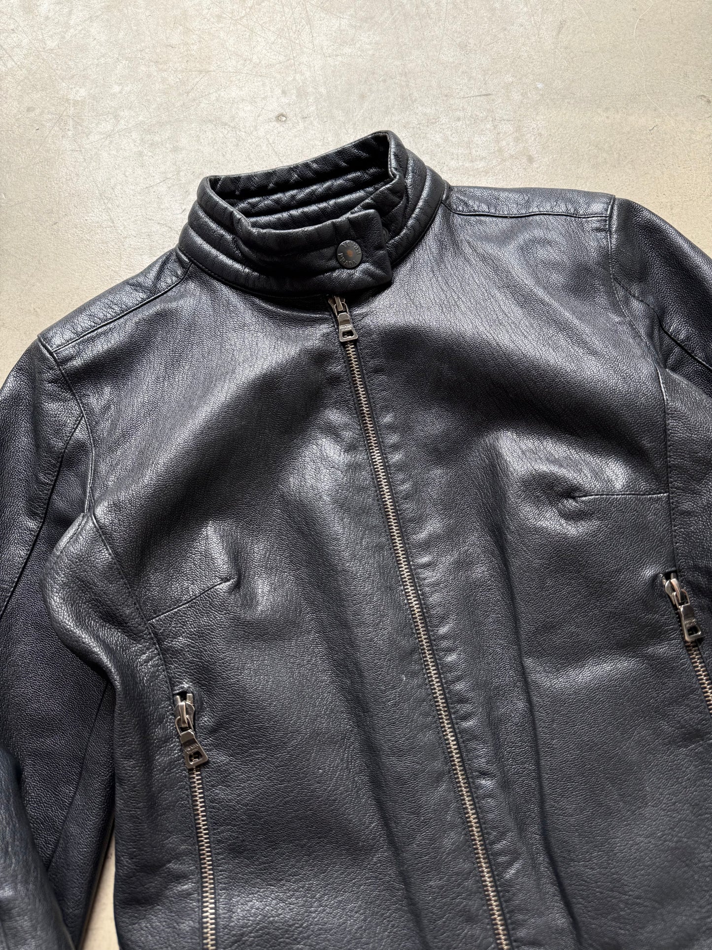 SS 01 Prada Sport Leather Moto Jacket