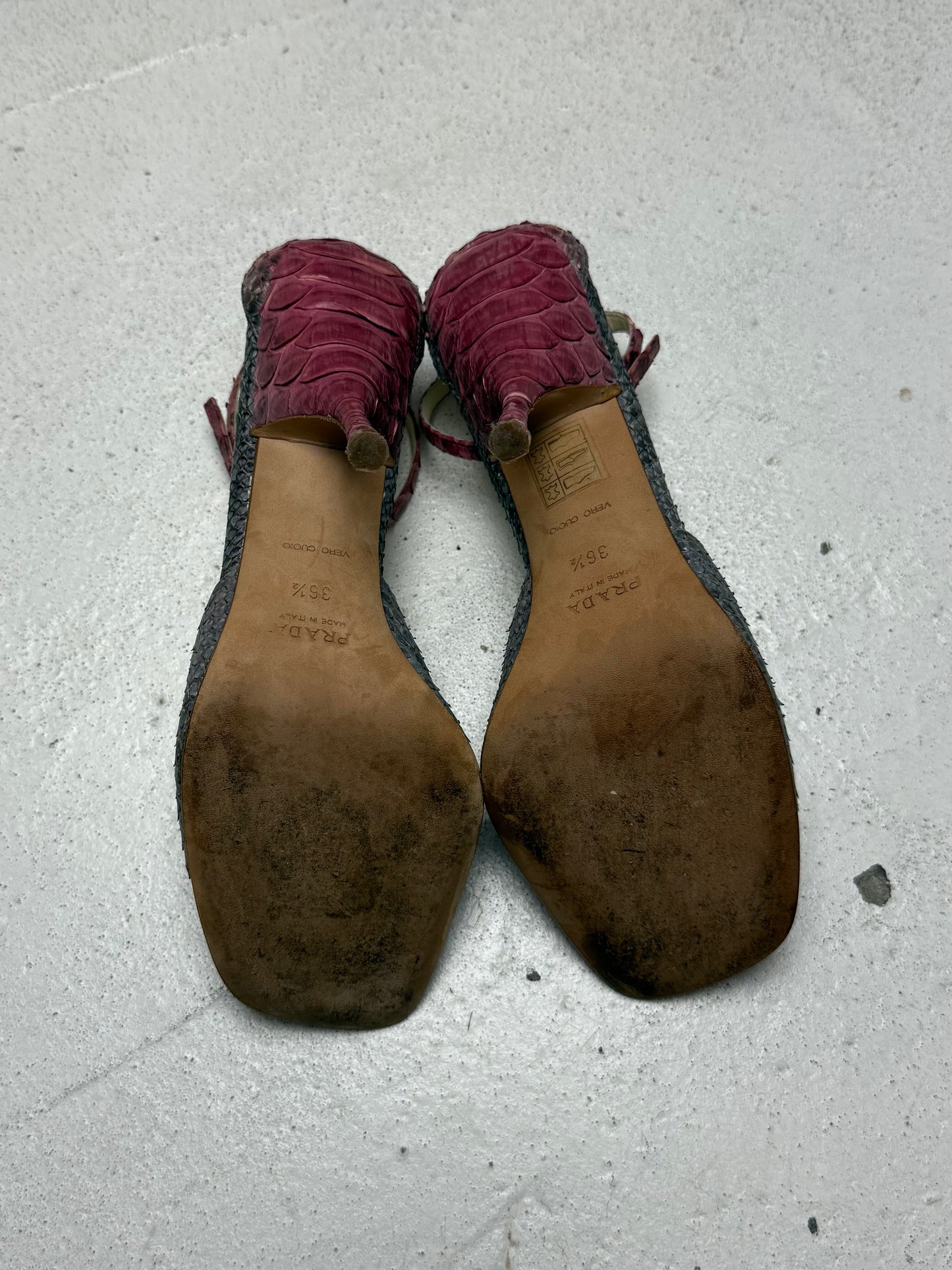 SS 04 Prada Python Heels