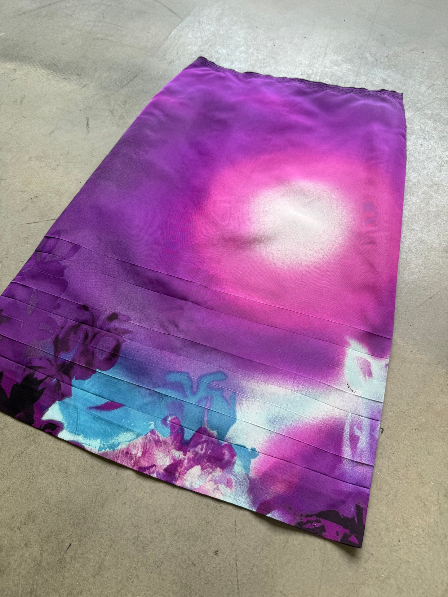 FW 04 Prada Silk Skirt