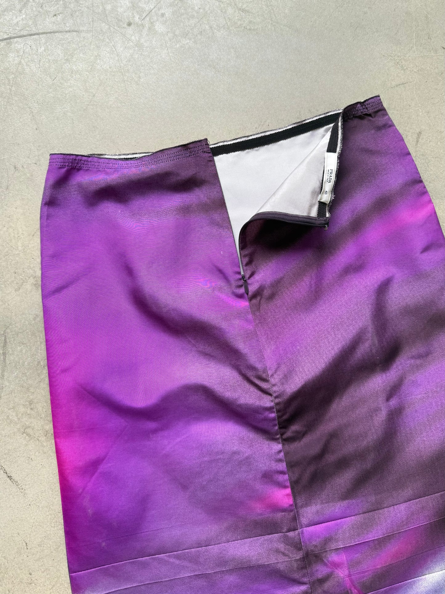 FW 04 Prada Silk Skirt