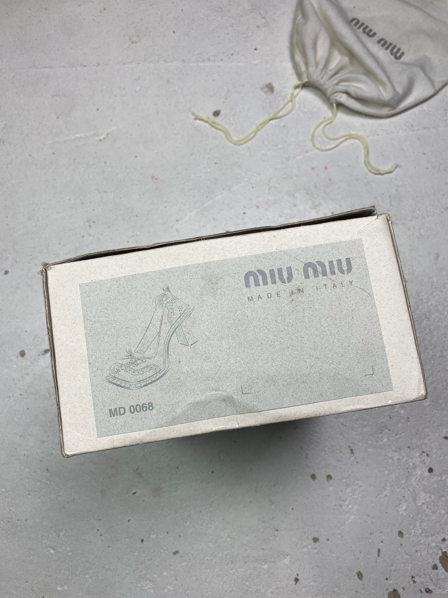 FW 99 Miu Miu Wingtip Block Heels