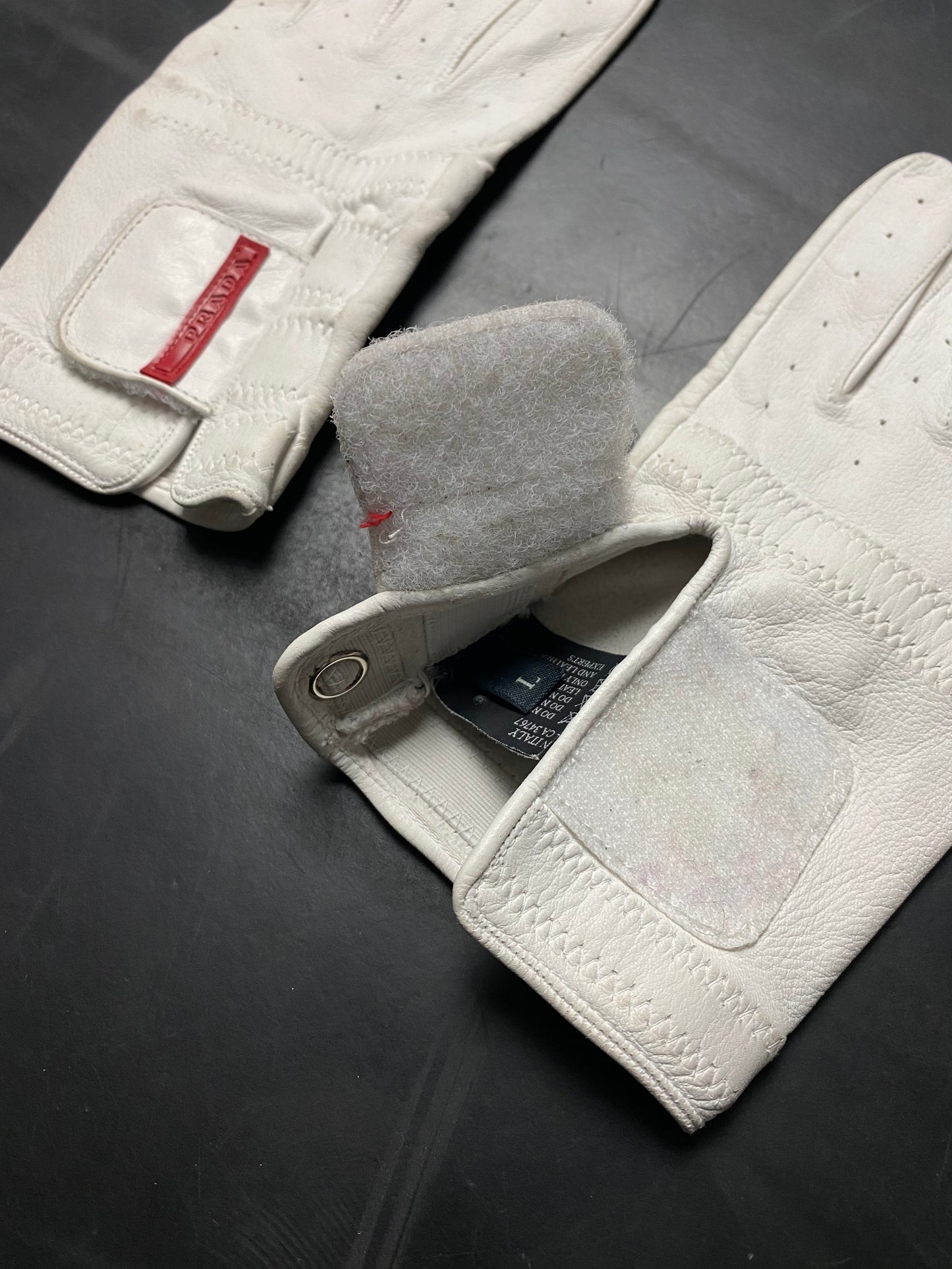 SS 00 Prada Sport Leather Gloves