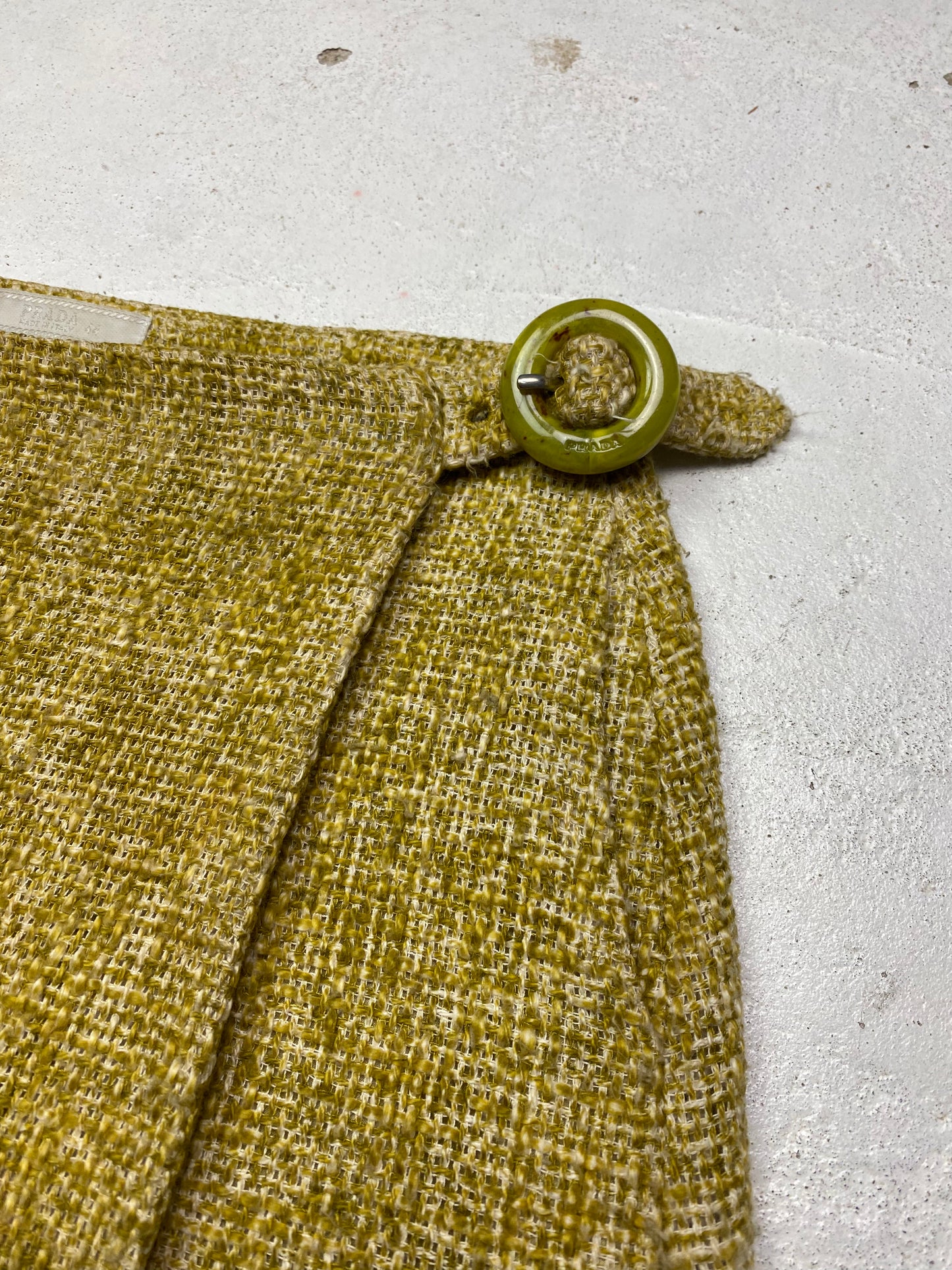 SS 96 Prada Linen Miniskirt