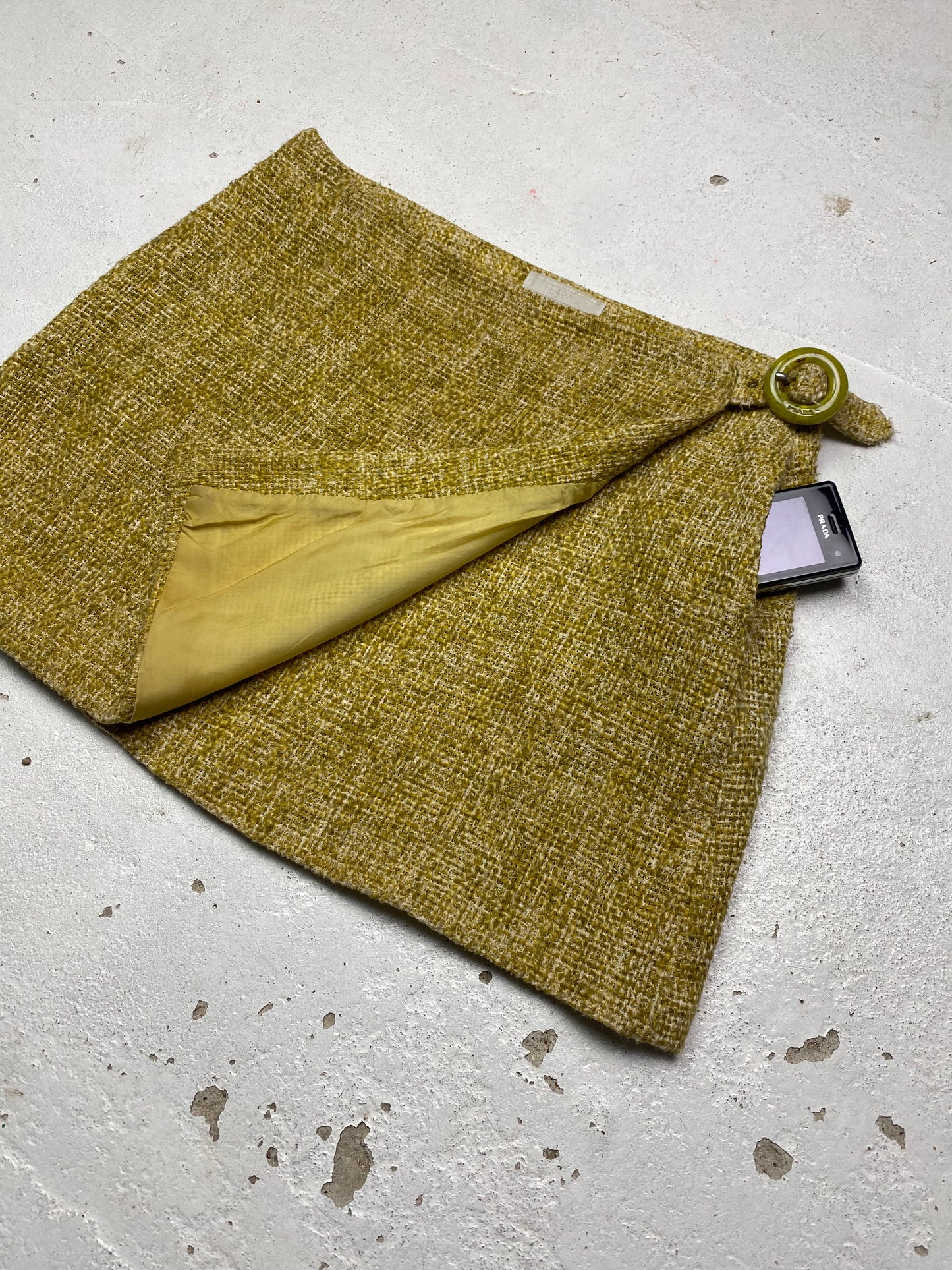 SS 96 Prada Linen Miniskirt