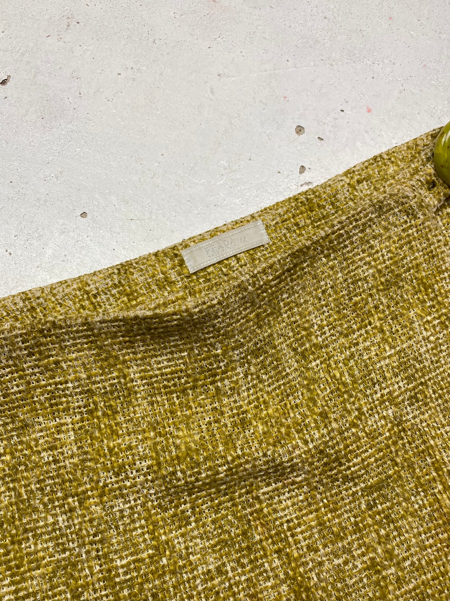 SS 96 Prada Linen Miniskirt