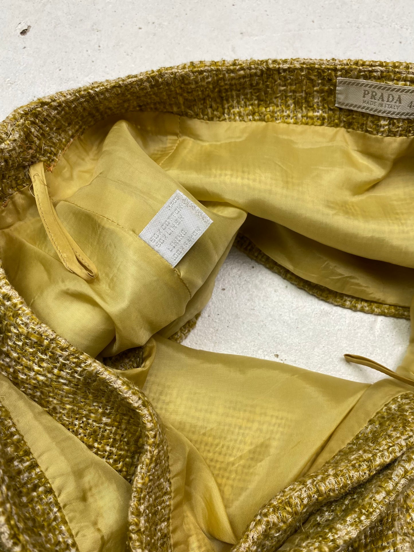 SS 96 Prada Linen Miniskirt