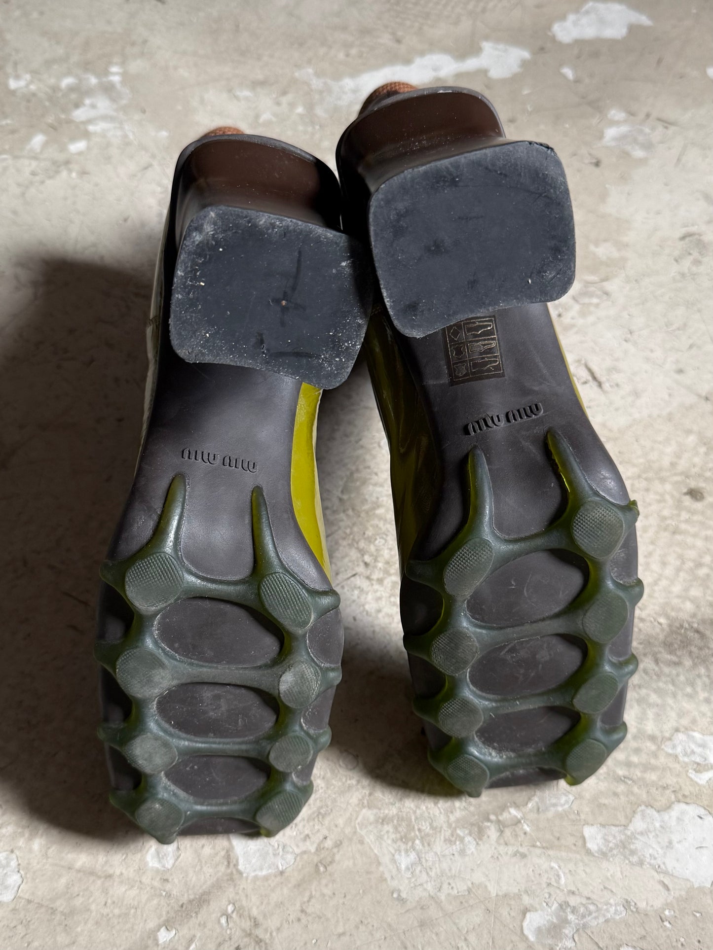 FW 99 Miu Miu Block Heels