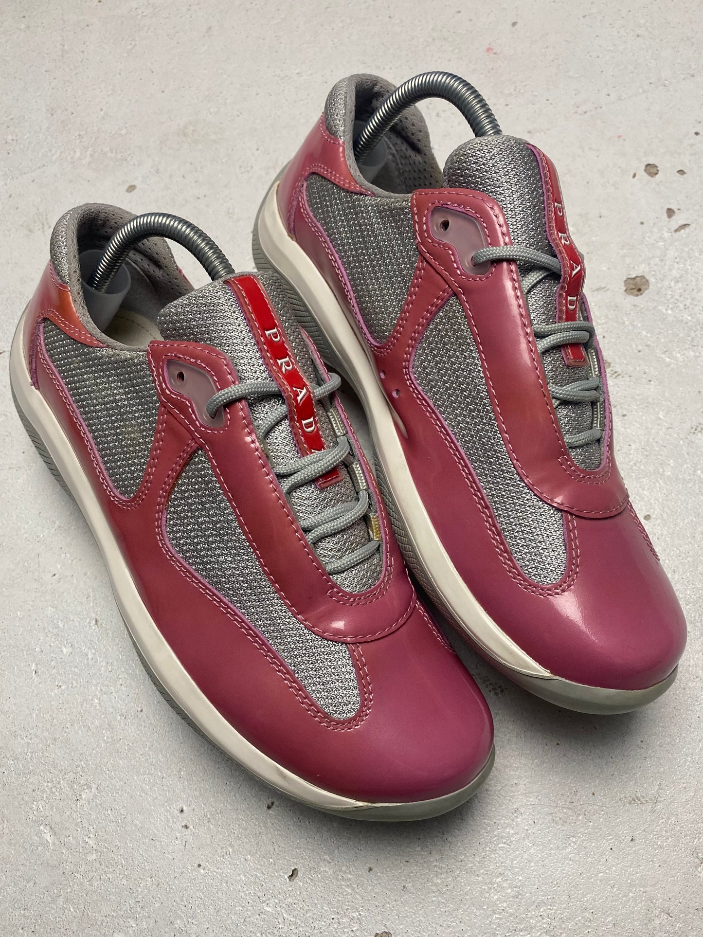 Prada Americas Cup Patent Trainers