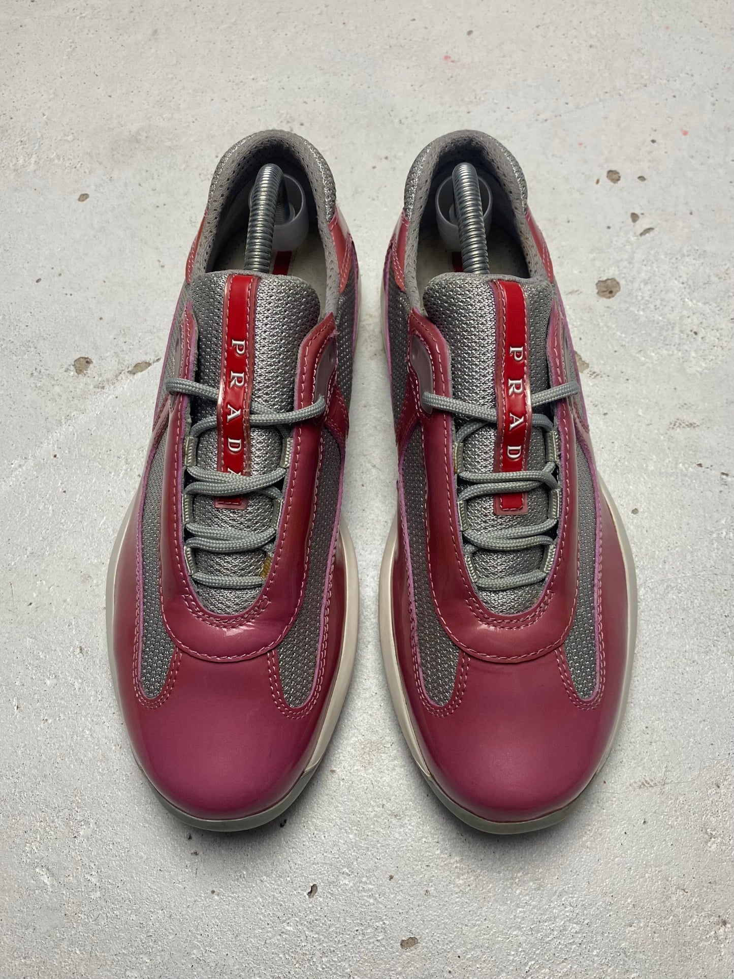 Prada Americas Cup Patent Trainers