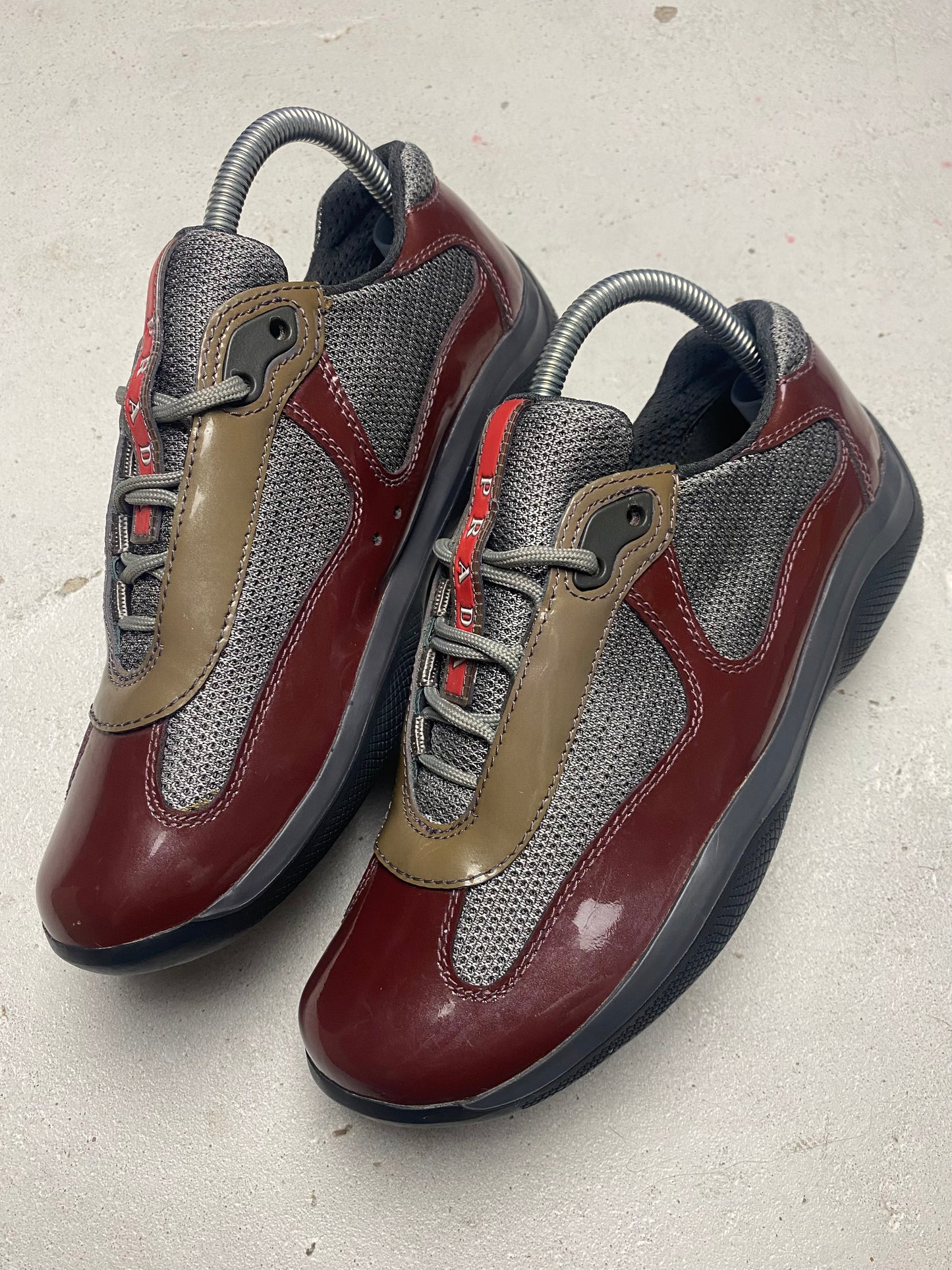 Prada Americas Cup Patent Trainers