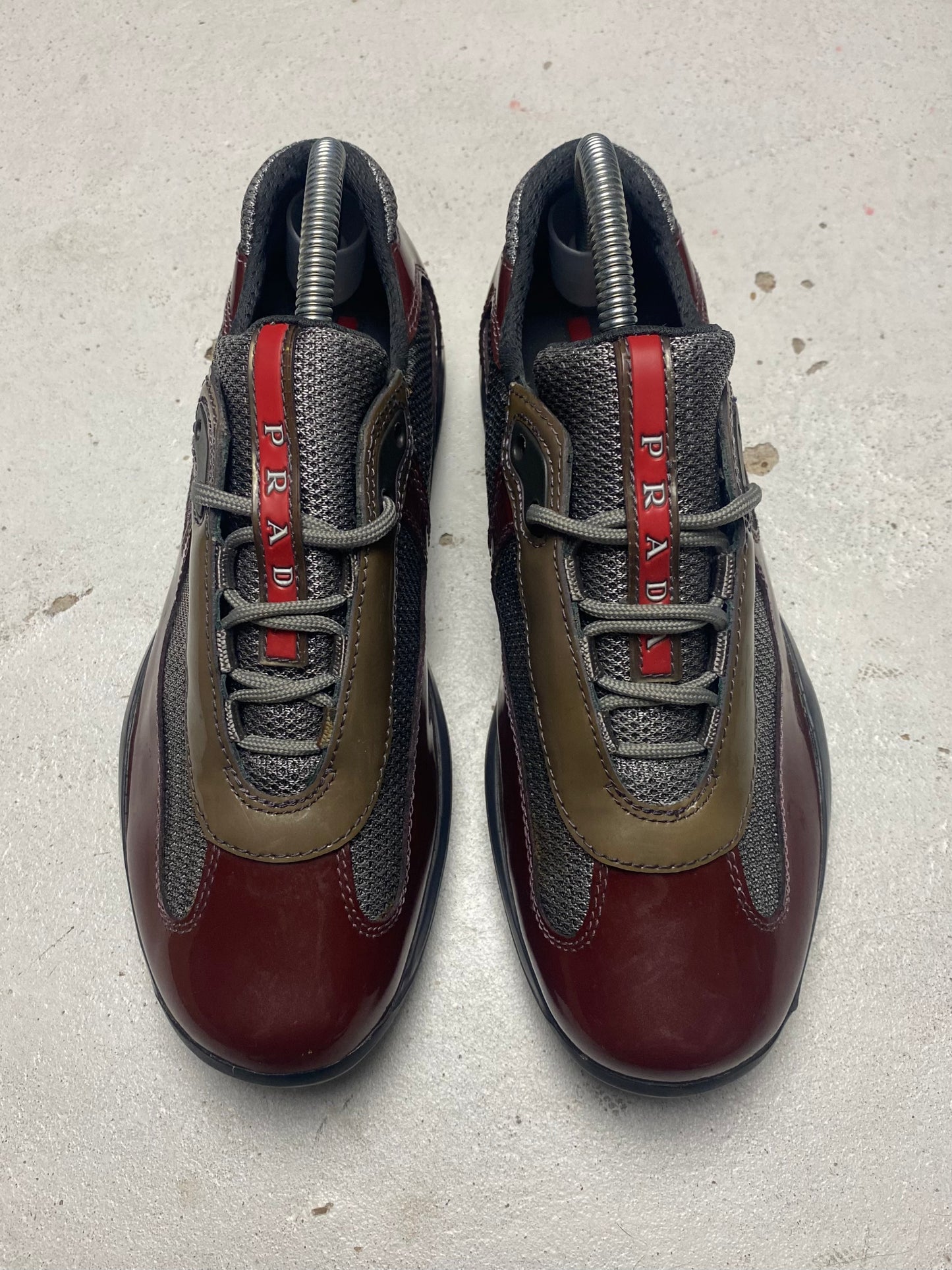 Prada Americas Cup Patent Trainers