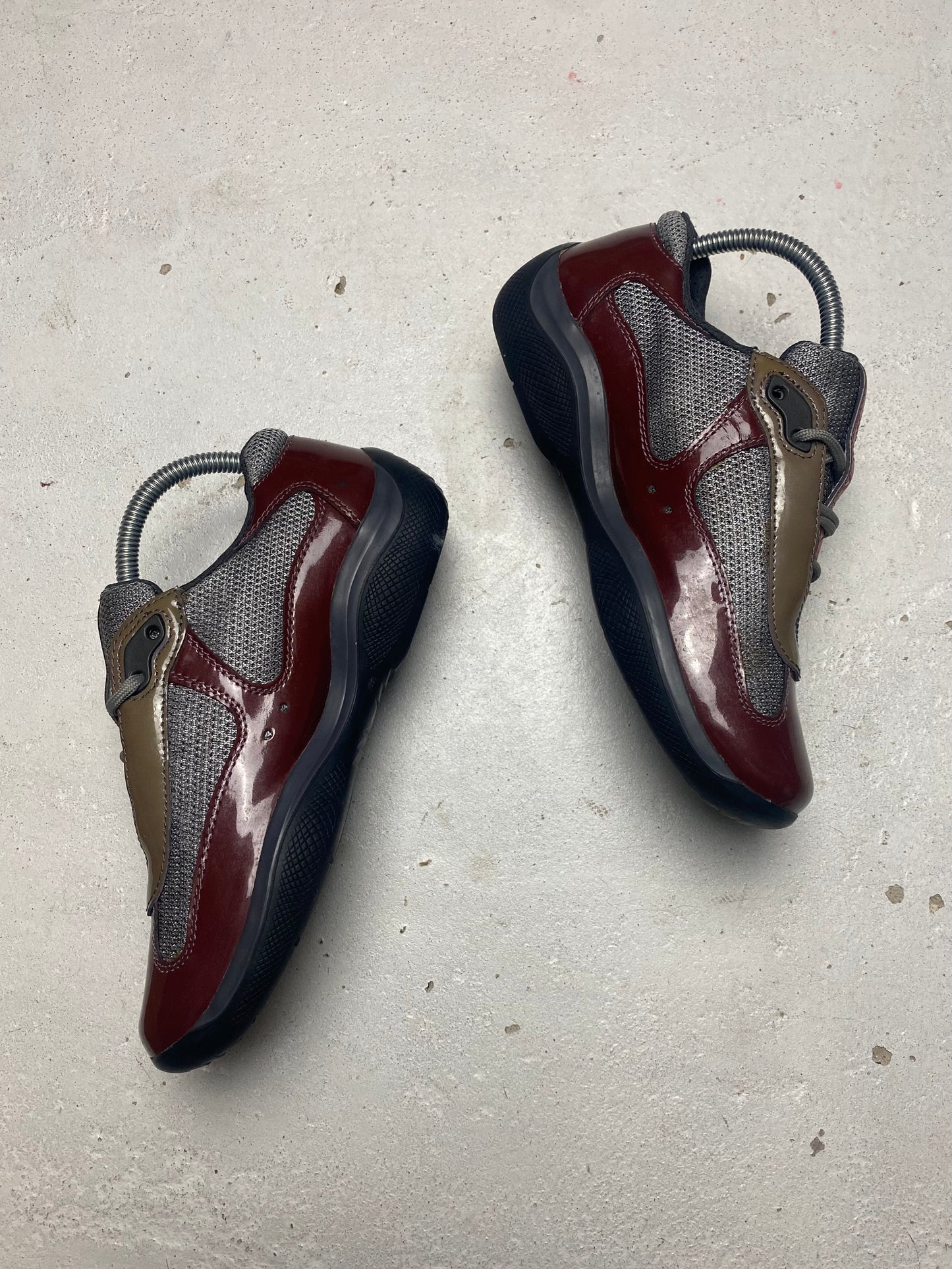 Prada Americas Cup Patent Trainers