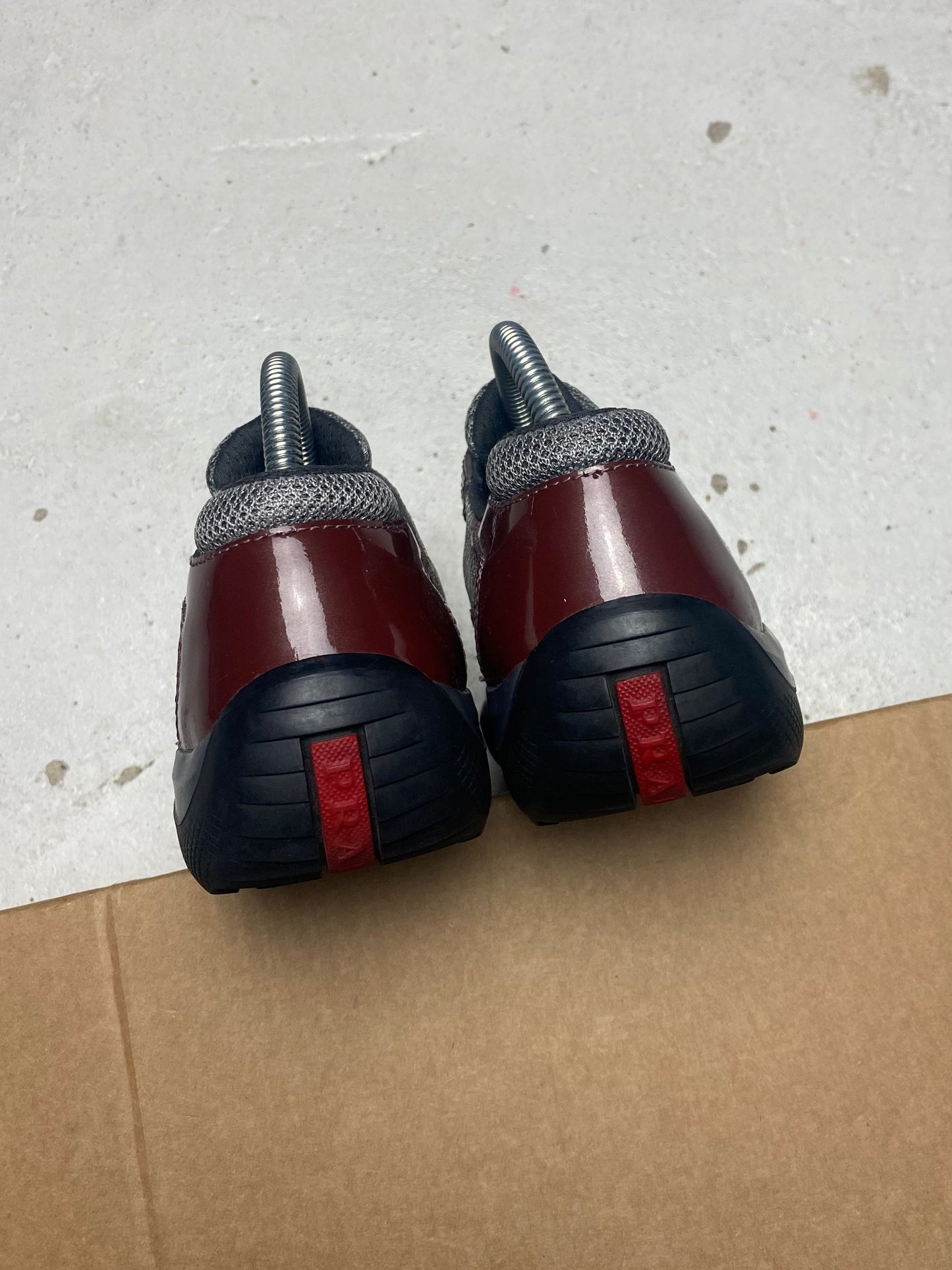 Prada Americas Cup Patent Trainers