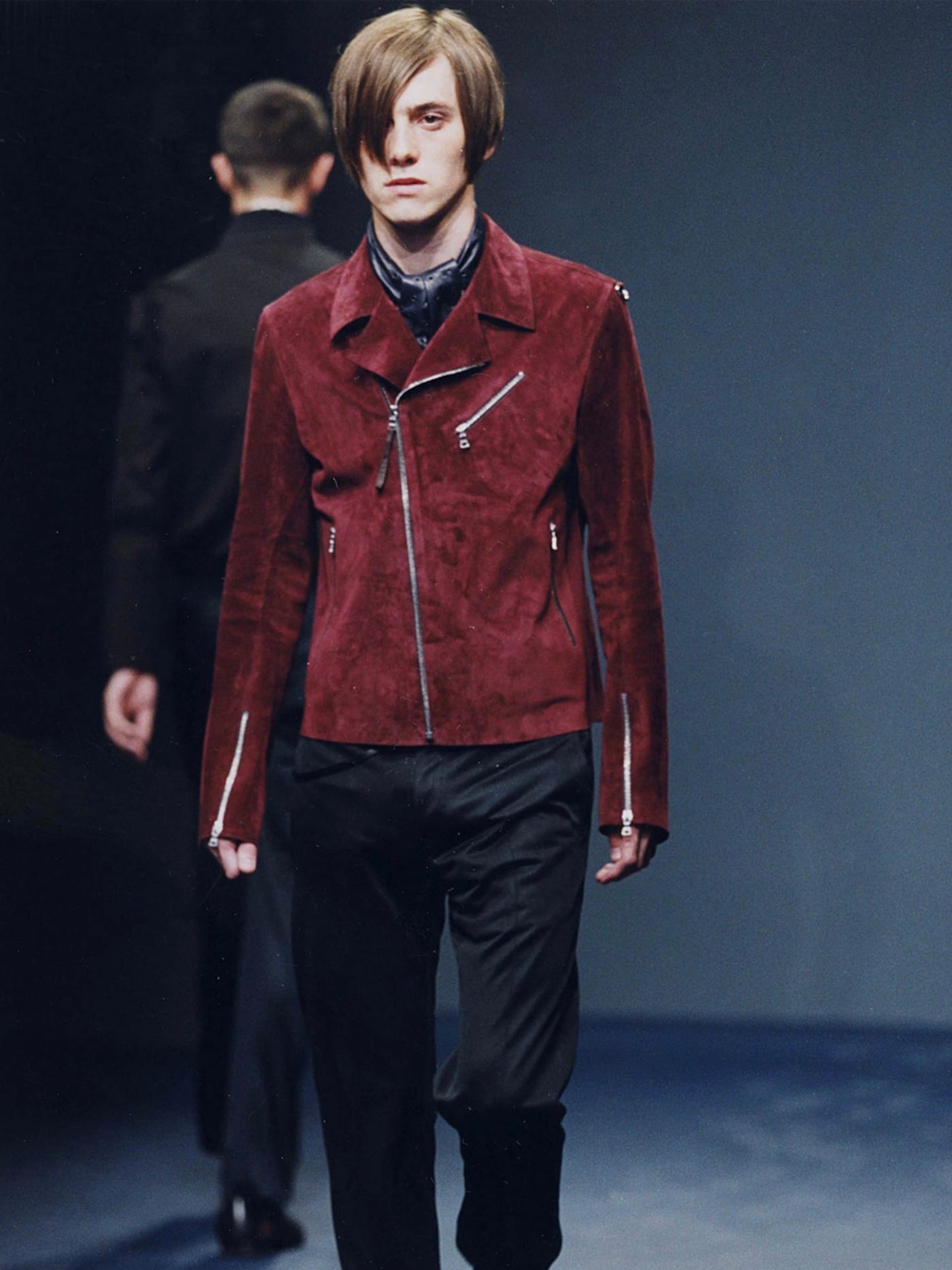 SS 00 Prada Leather Biker Jacket