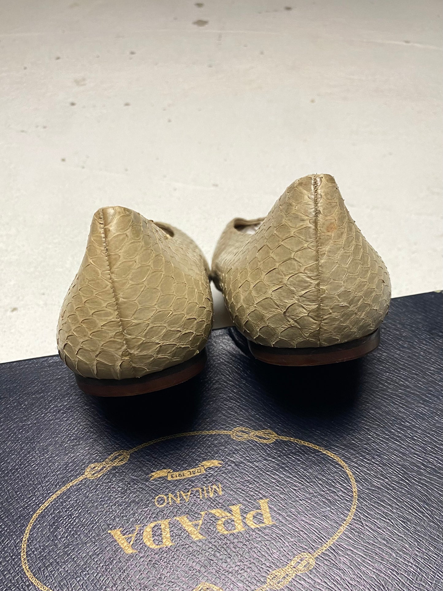 Prada Snakeskin Flats