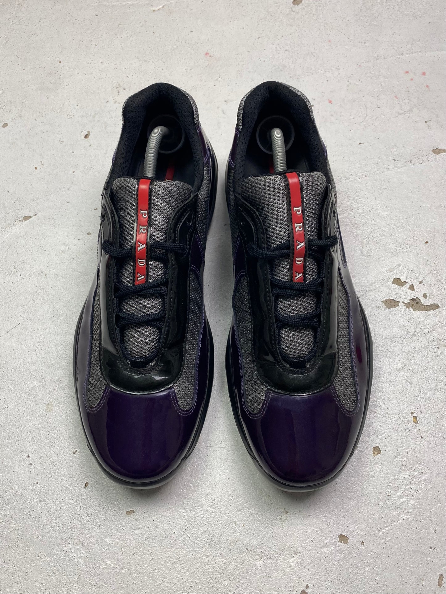 Prada Americas Cup Patent Trainers