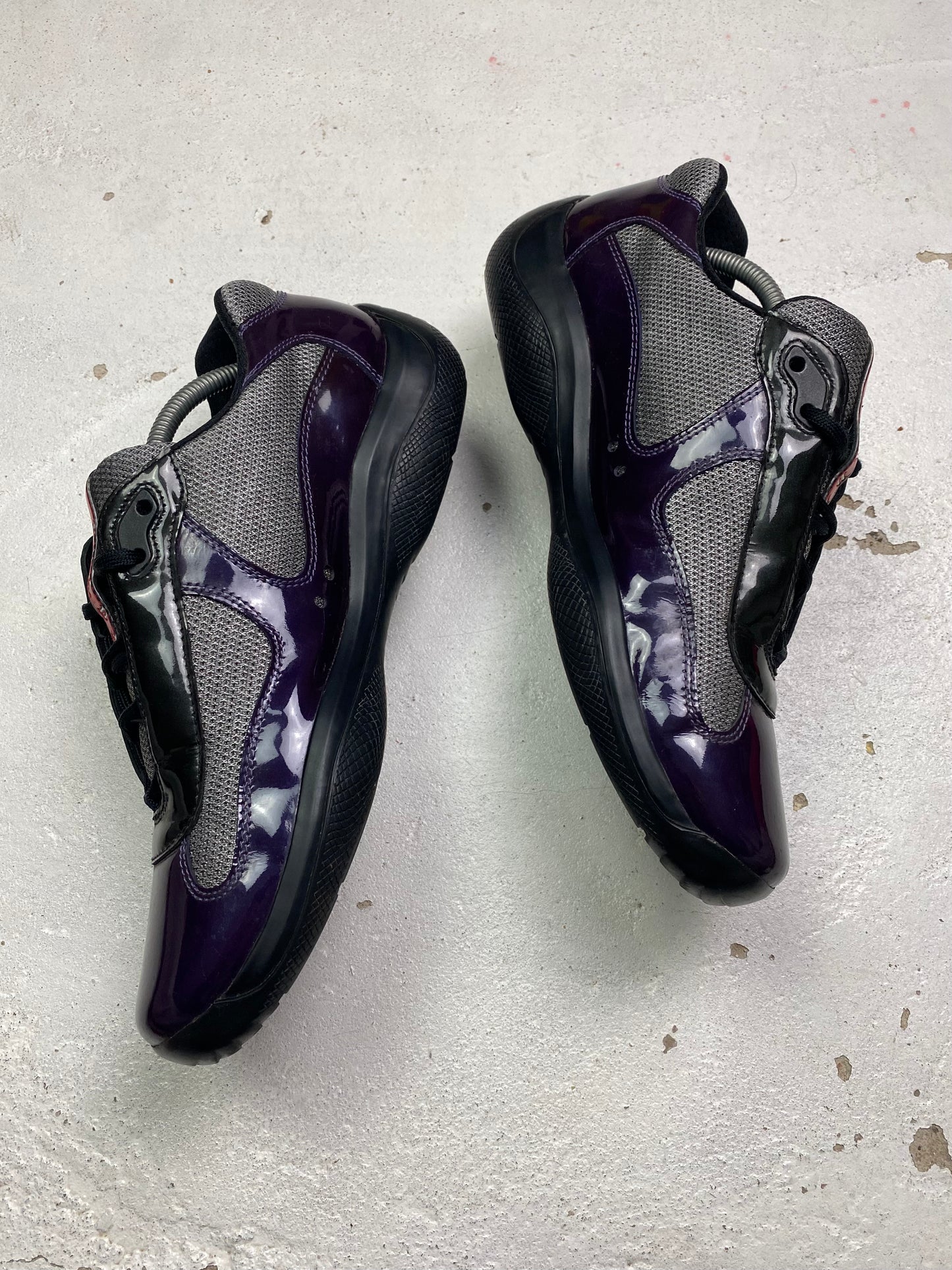 Prada Americas Cup Patent Trainers