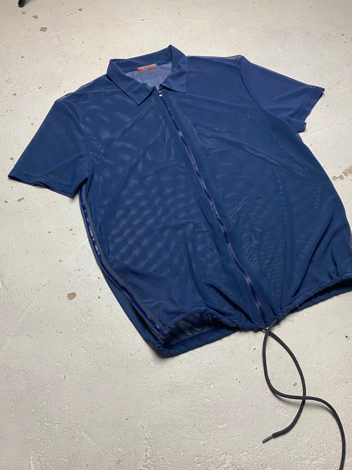 SS 00 Prada Sport Mesh Zip Shirt