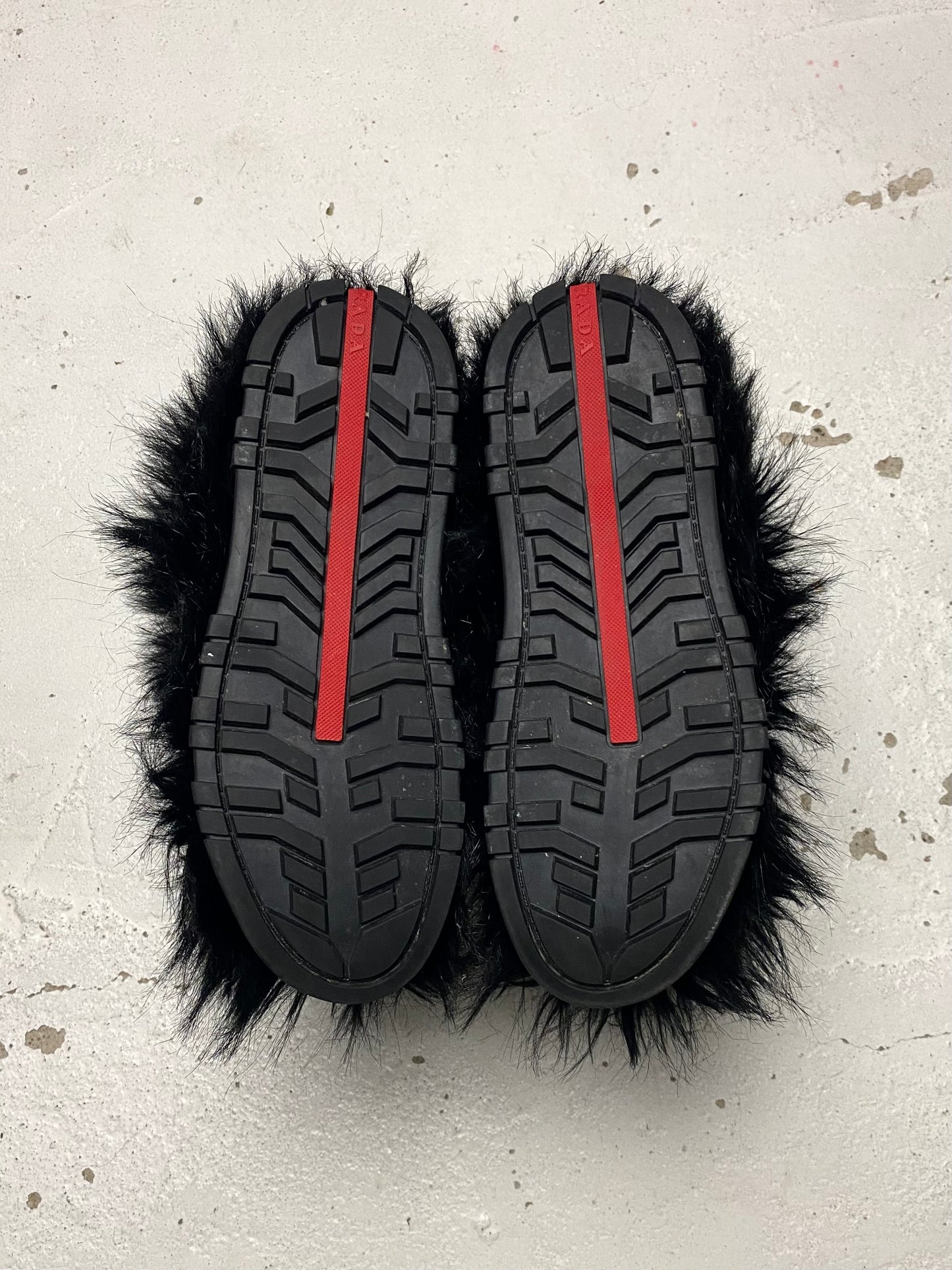 Prada Linea Rossa Fur Boots