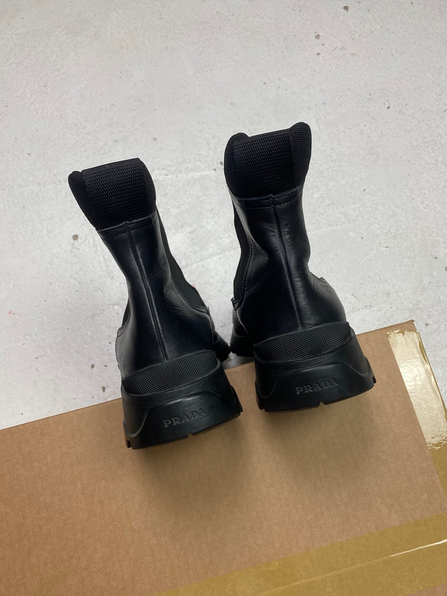 2004 Prada Sport Lug Sole Ankle Boots