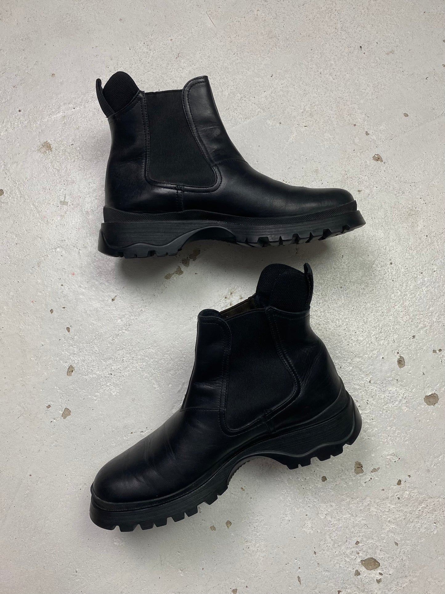 2004 Prada Sport Lug Sole Ankle Boots