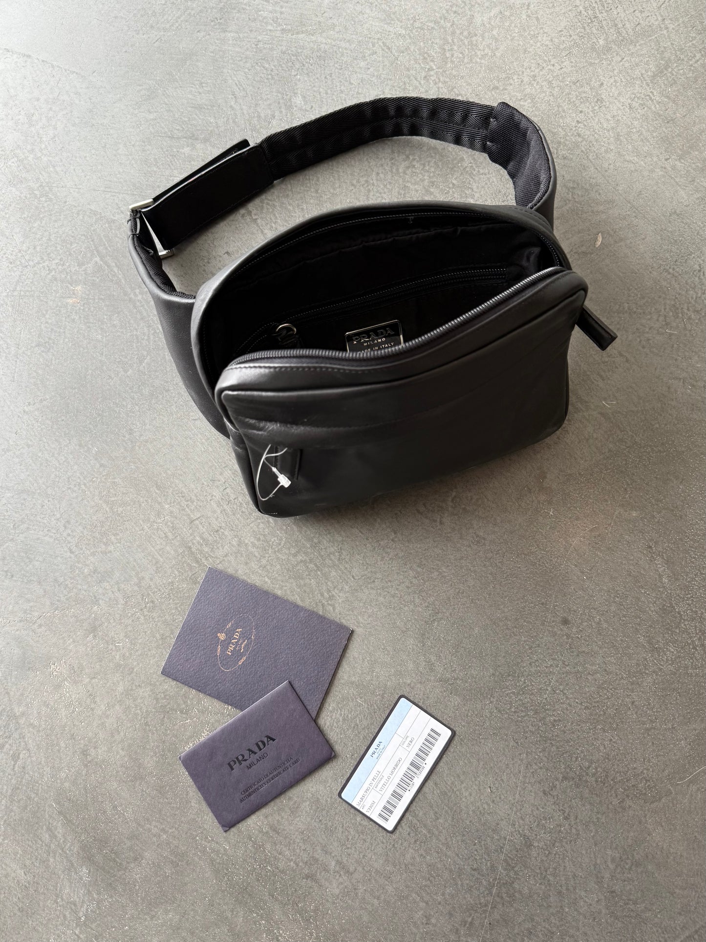 SS 99 Prada Leather Waistbag