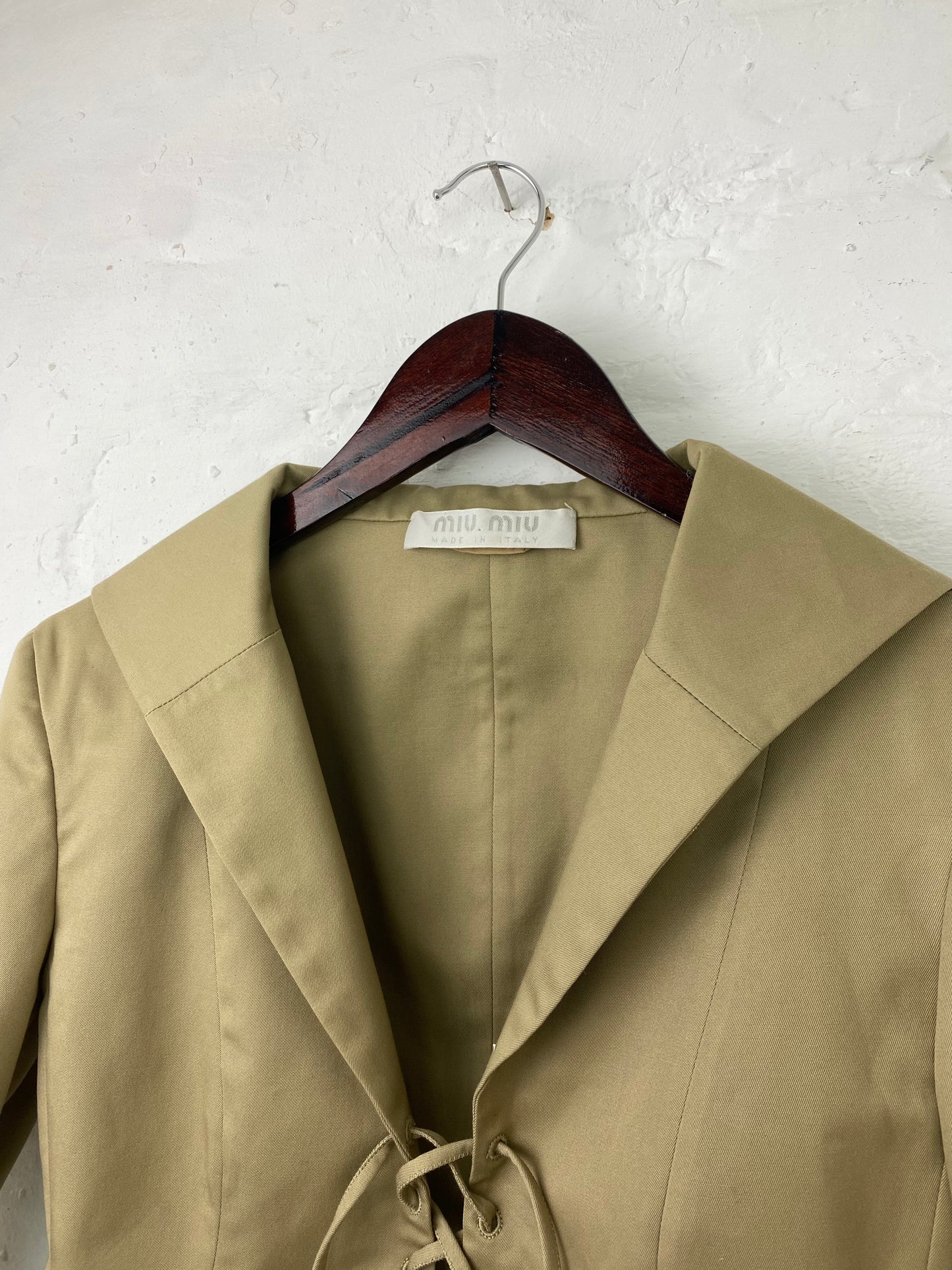 SS 98 Miu Miu Lace Up Jacket