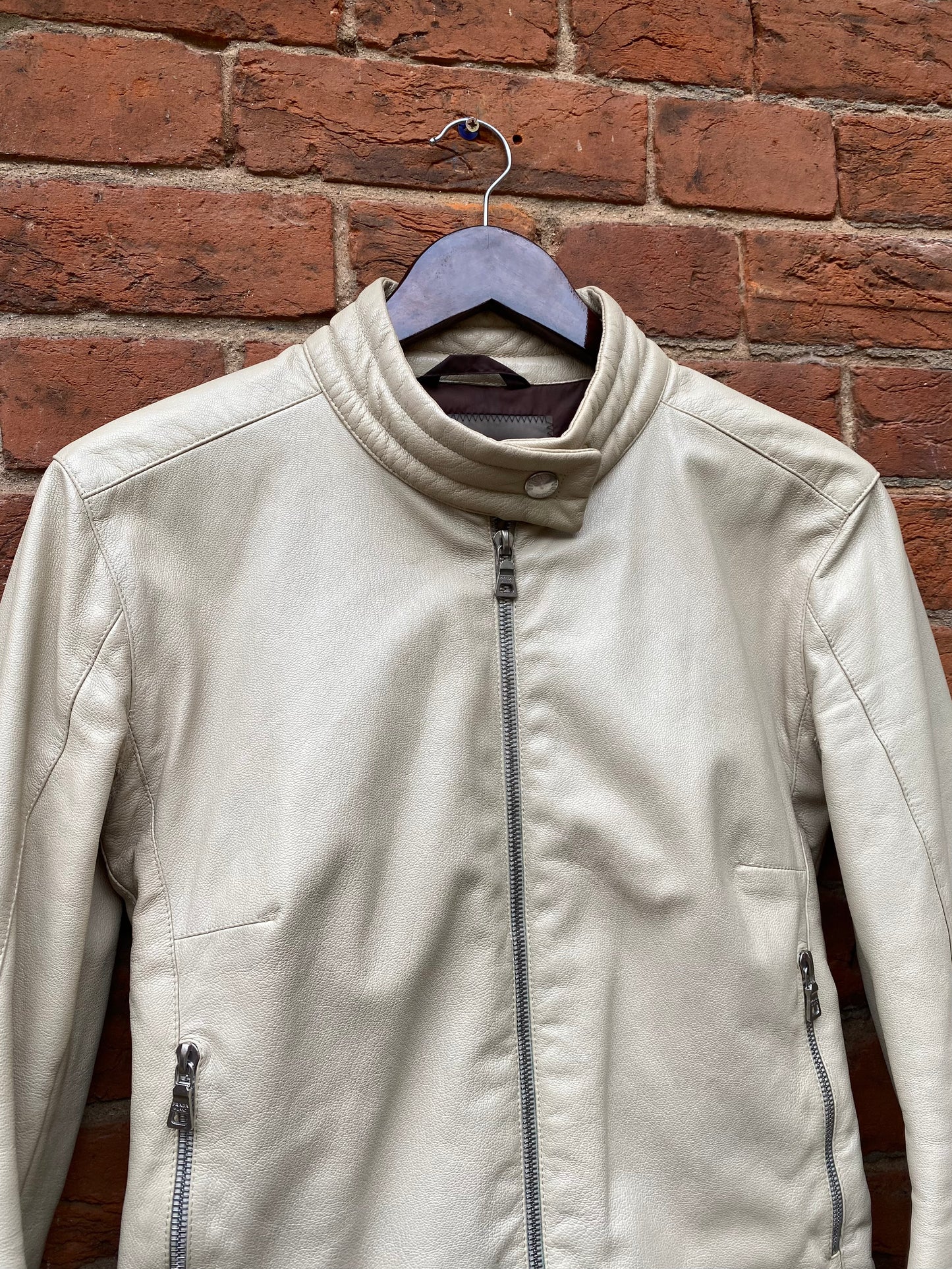 SS 01 Prada Sport Leather Moto Jacket