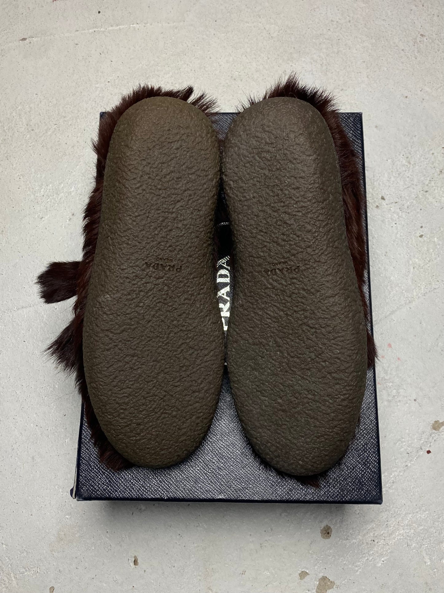 FW 17 Prada Fur Chukka Boots