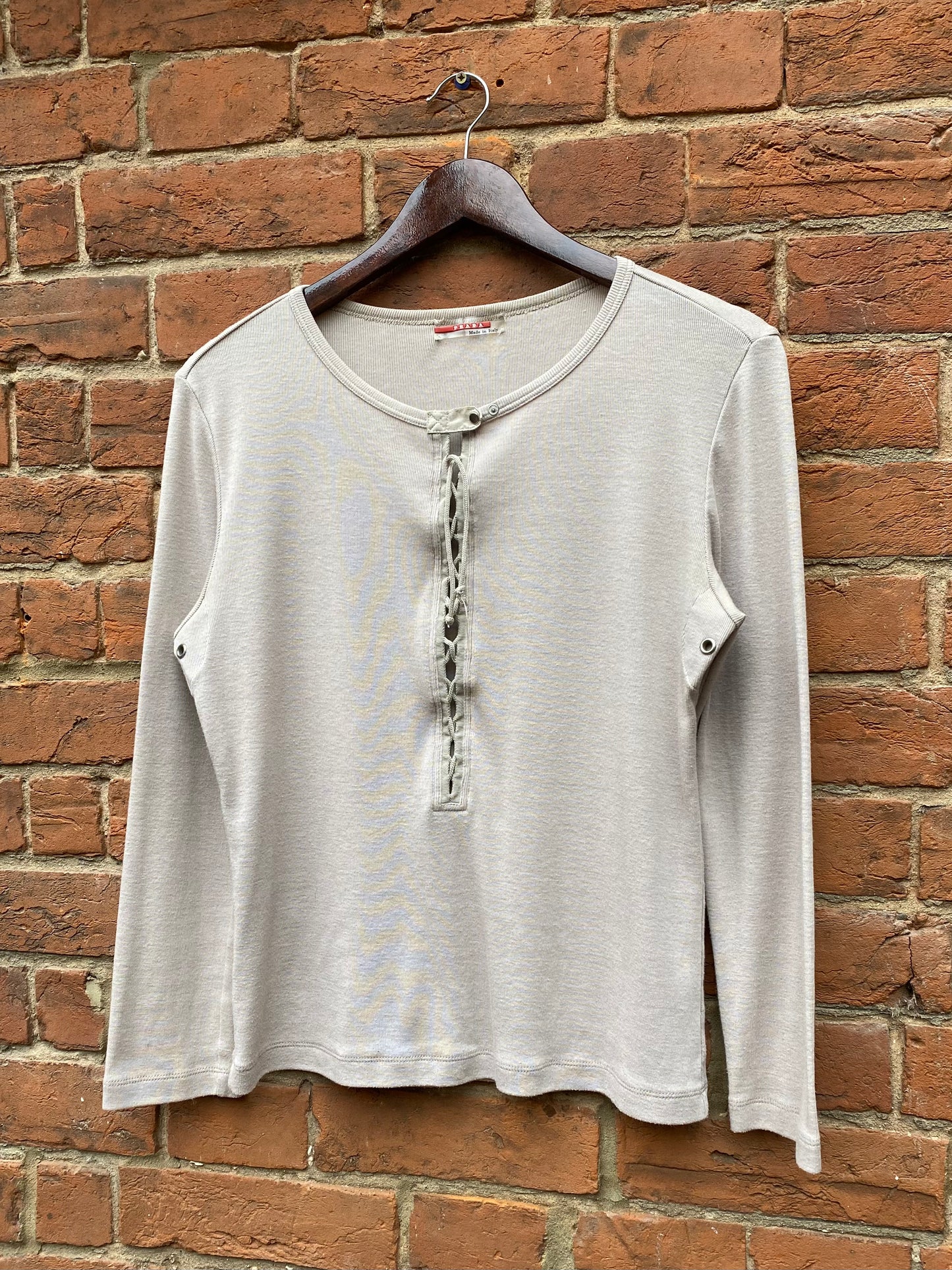 Prada Sport Laced Henley