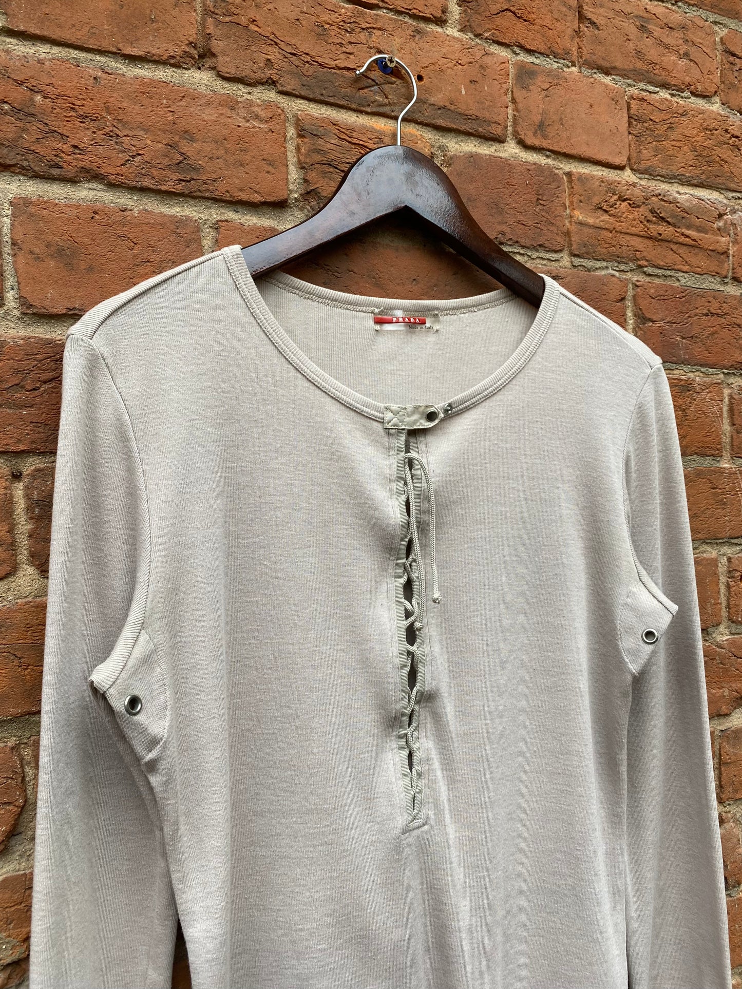 Prada Sport Laced Henley