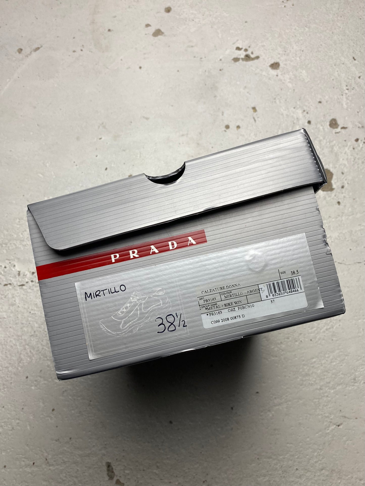 2008 Prada Americas Cup Patent Trainers
