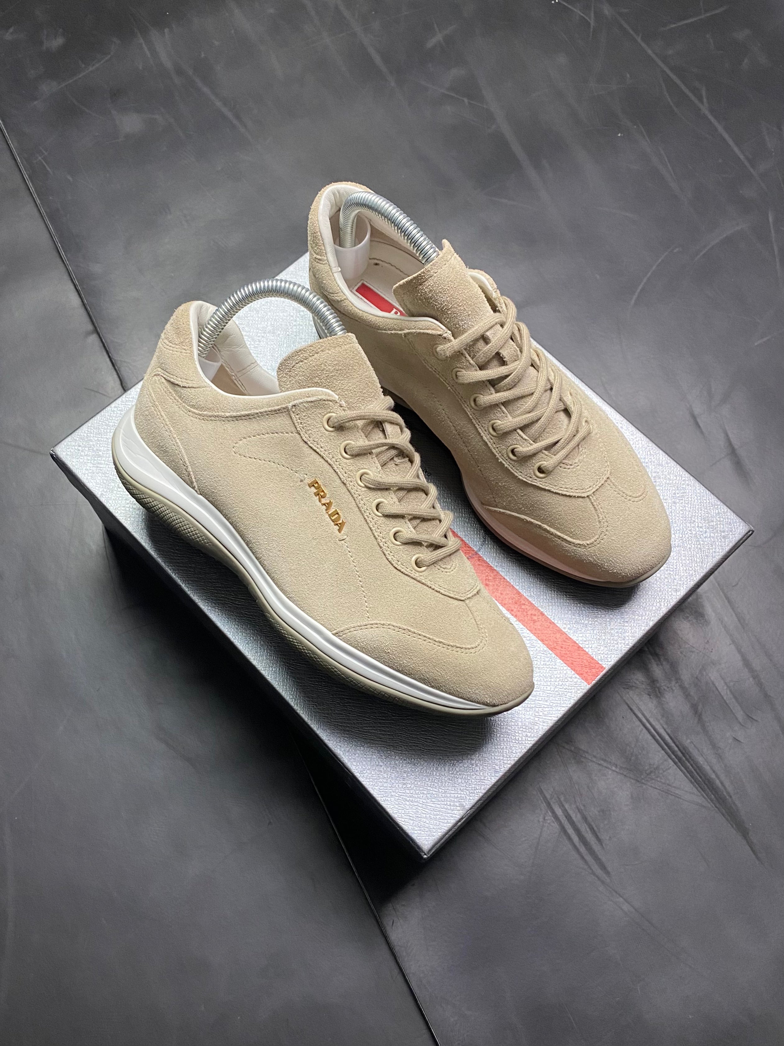 Prada Linea Rossa Suede Trainers