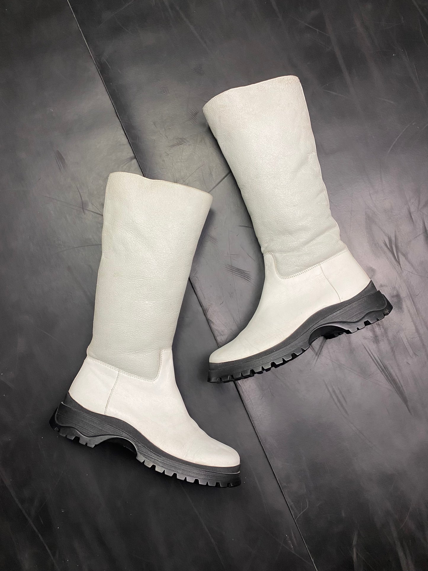 2004 Prada Sport Lug Sole Boots