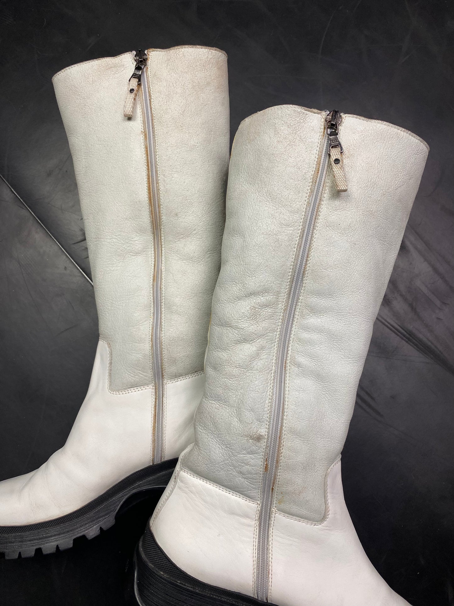2004 Prada Sport Lug Sole Boots