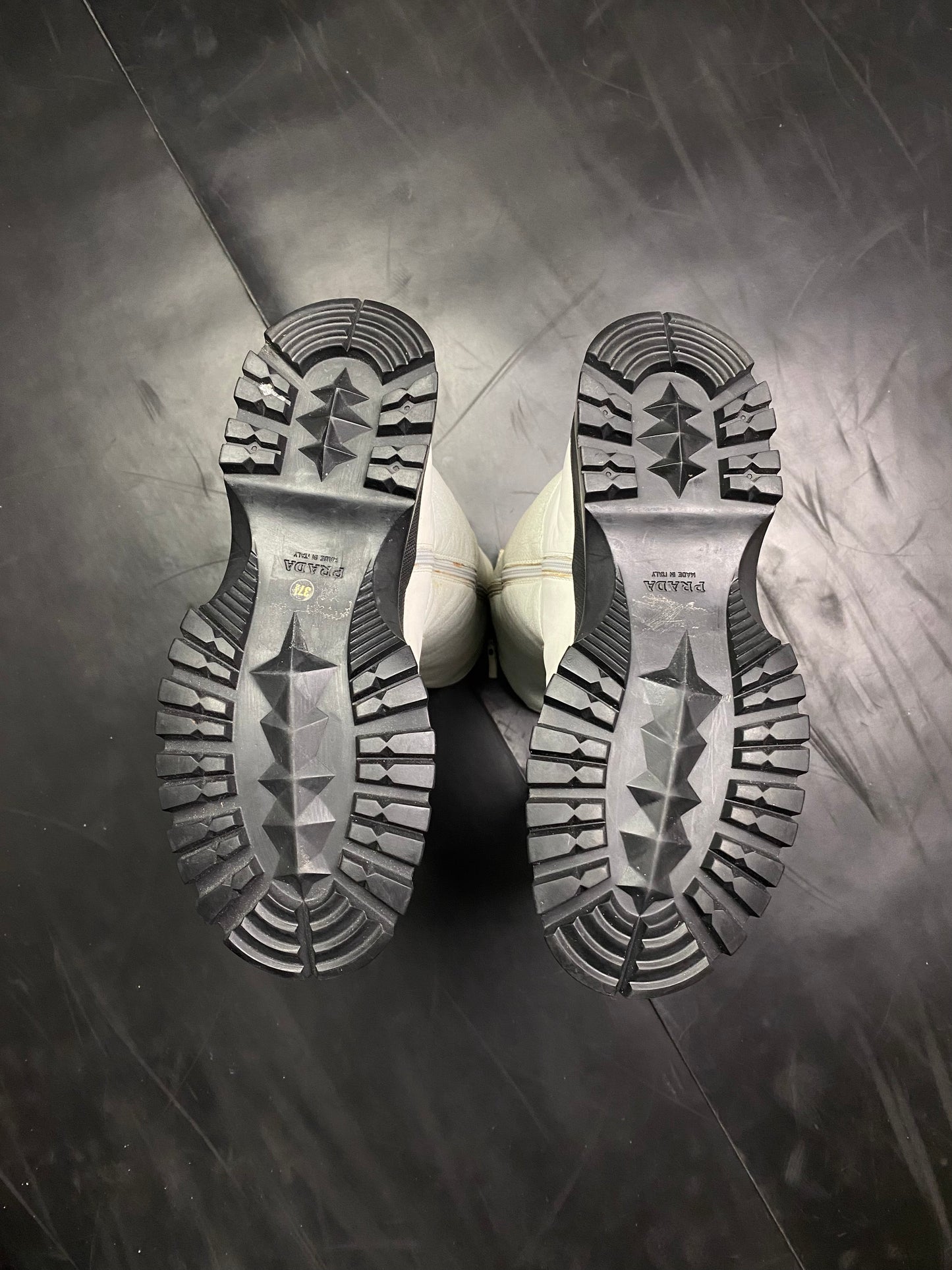 2004 Prada Sport Lug Sole Boots