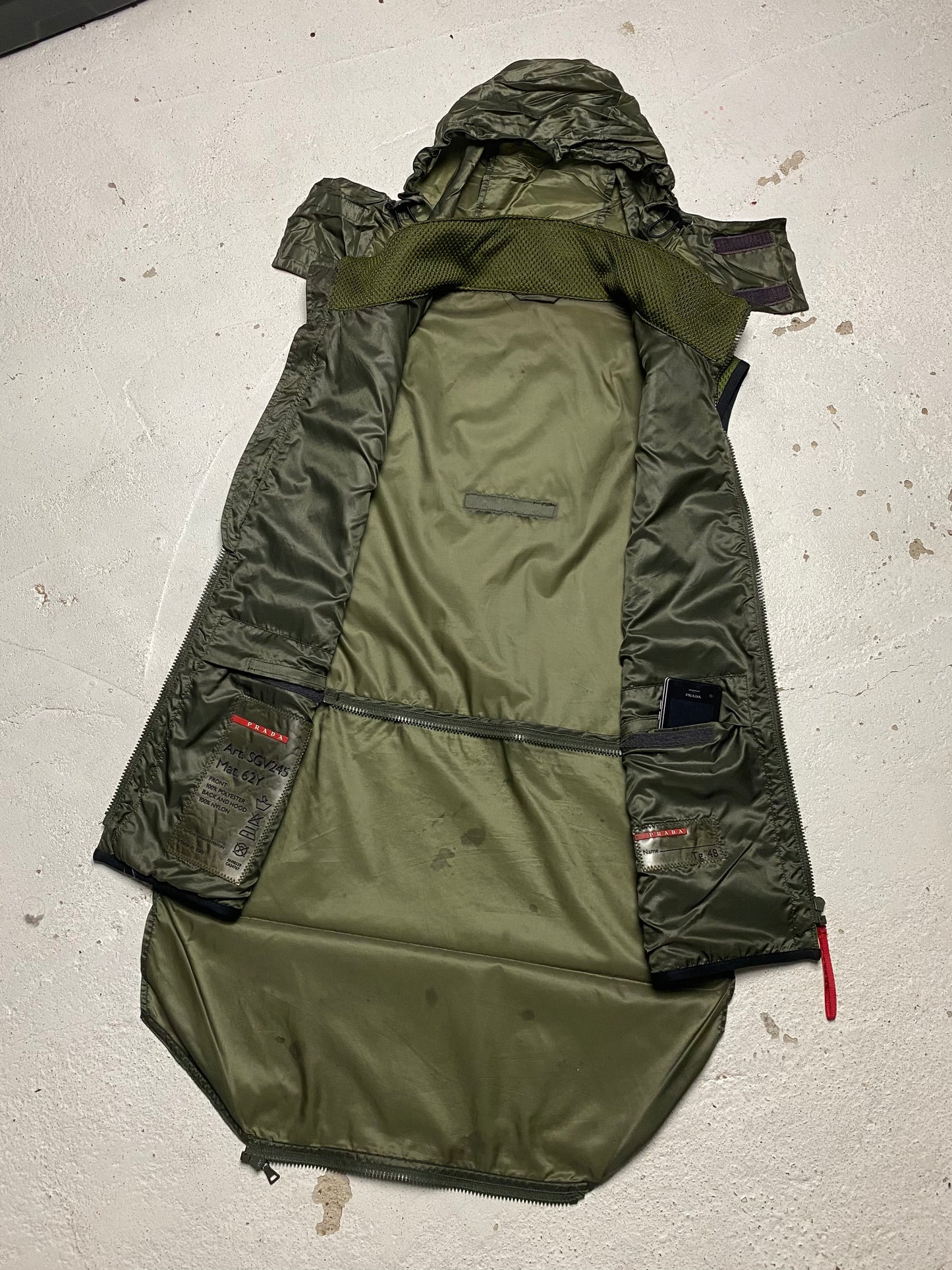 SS 00 Prada Sport Convertible Mesh Vest