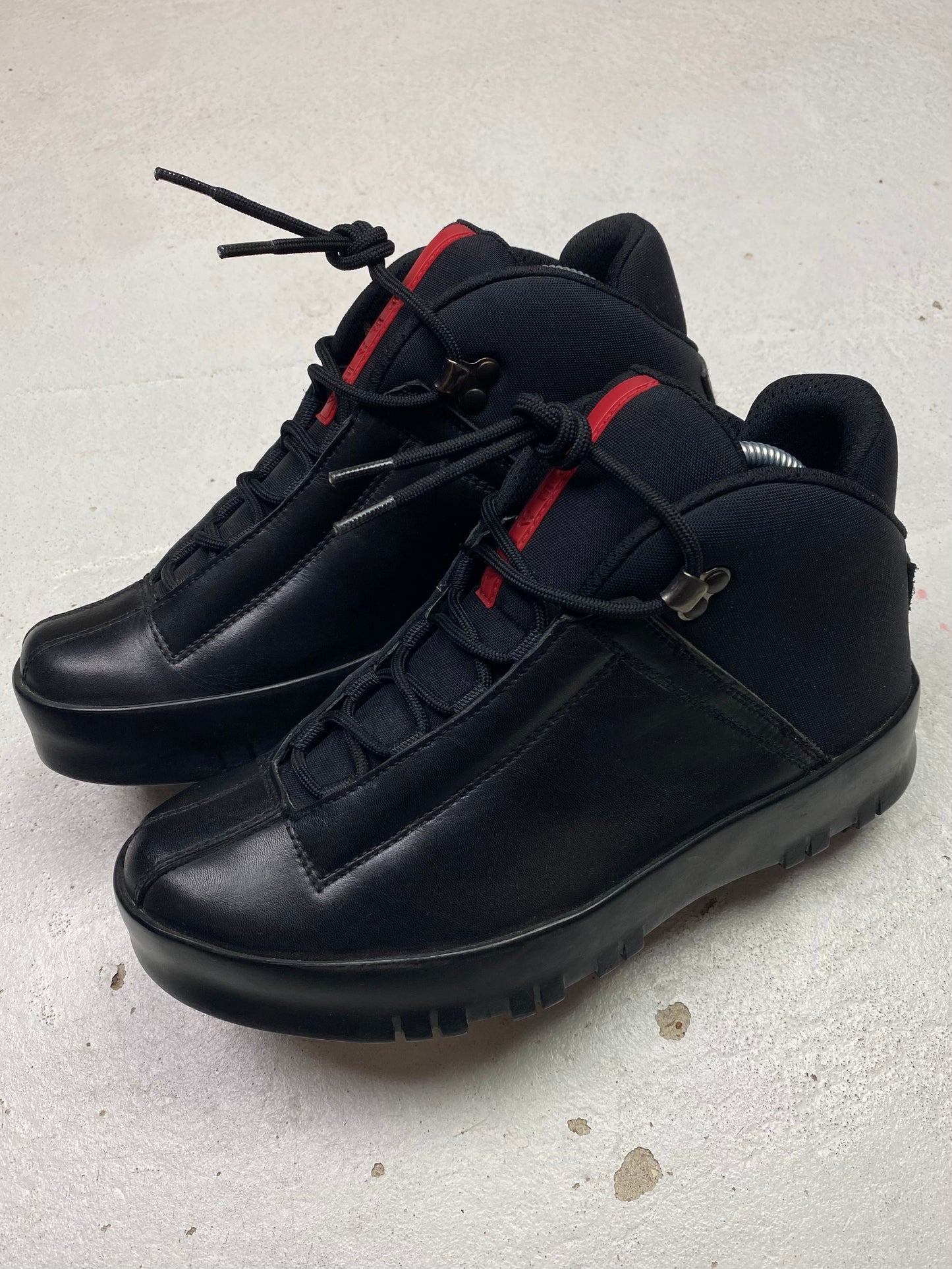 Prada Sport Leather Hiking Boots