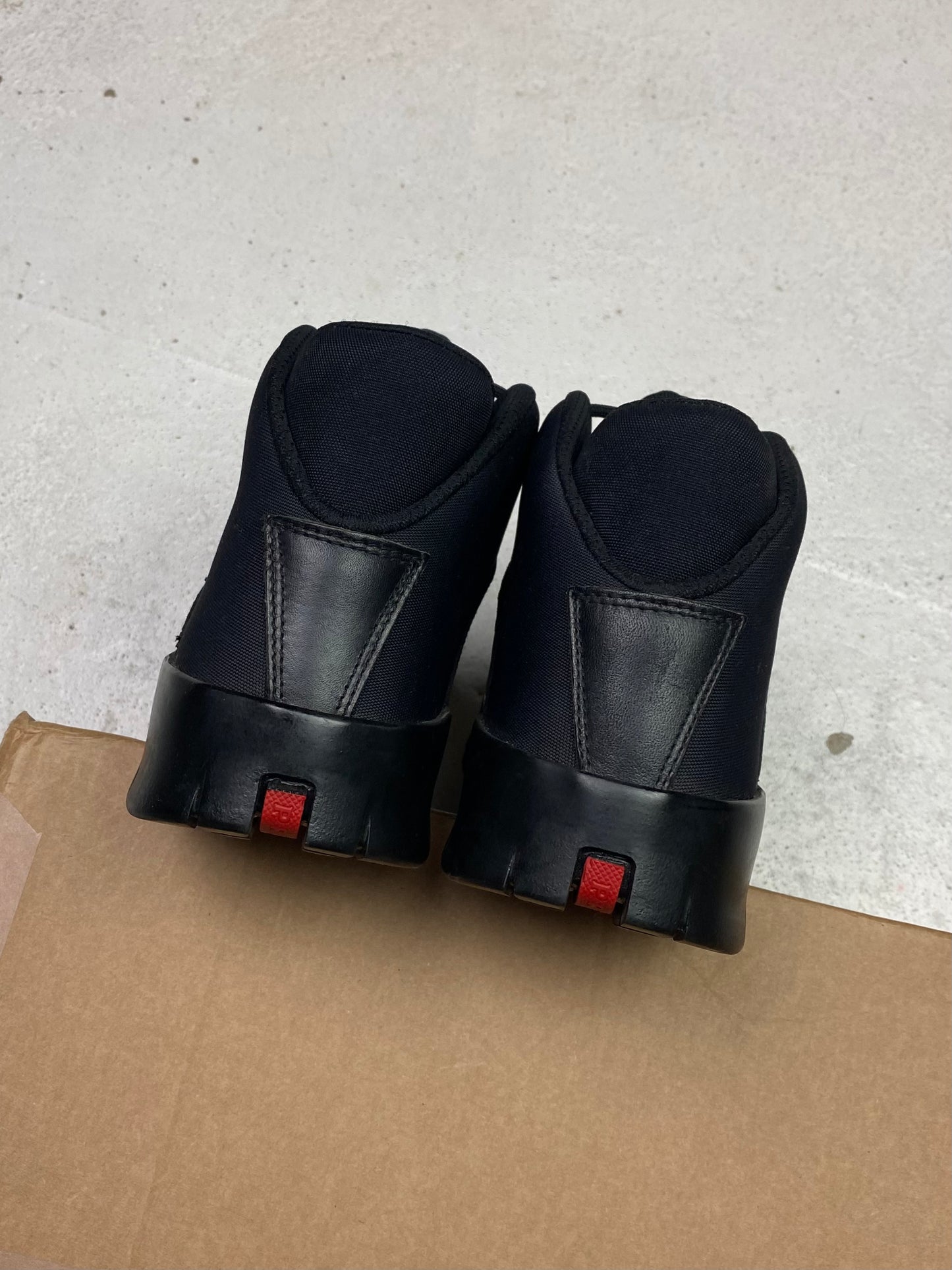 Prada Sport Leather Hiking Boots