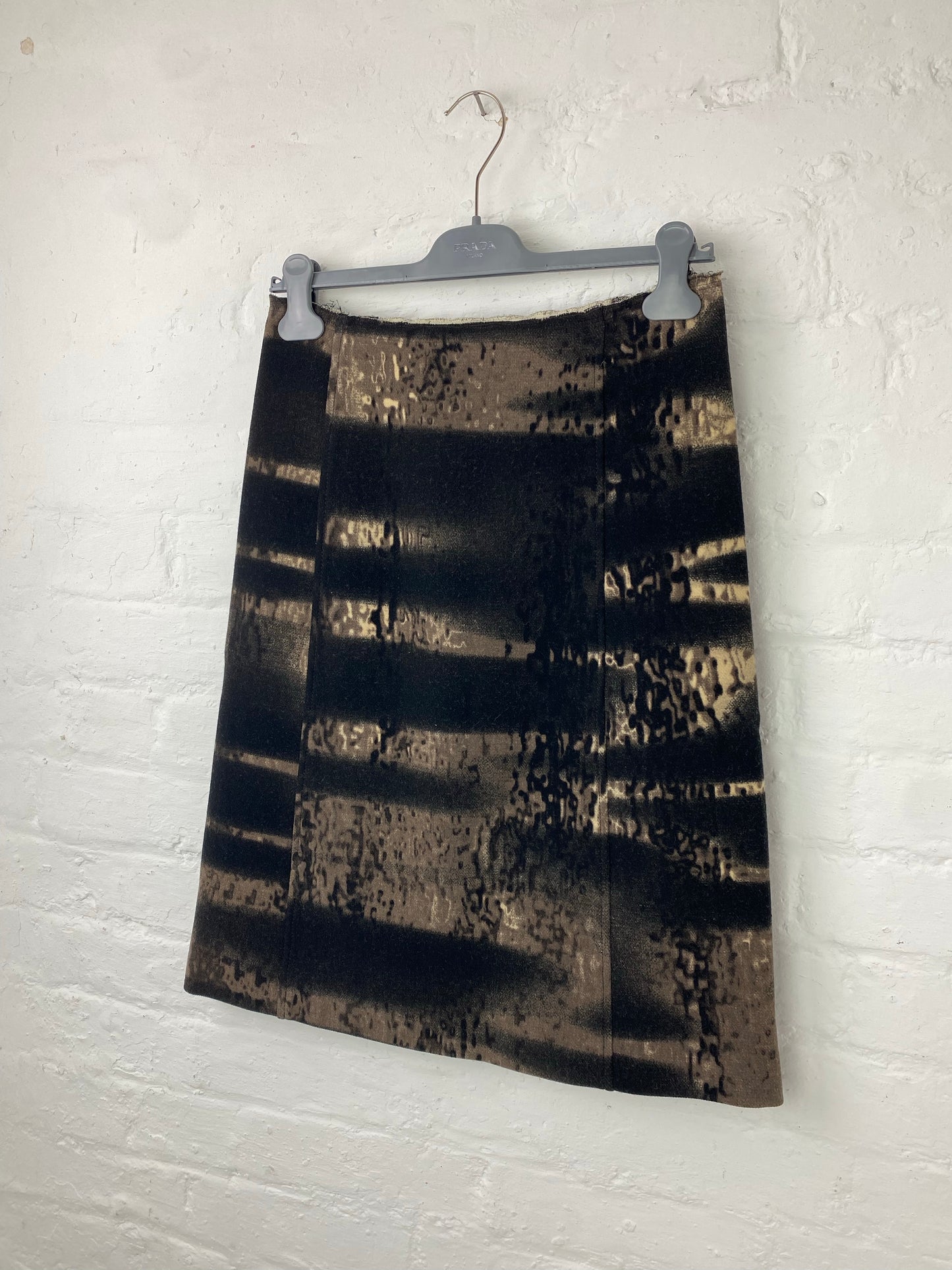 FW 04 Prada Wool Skirt