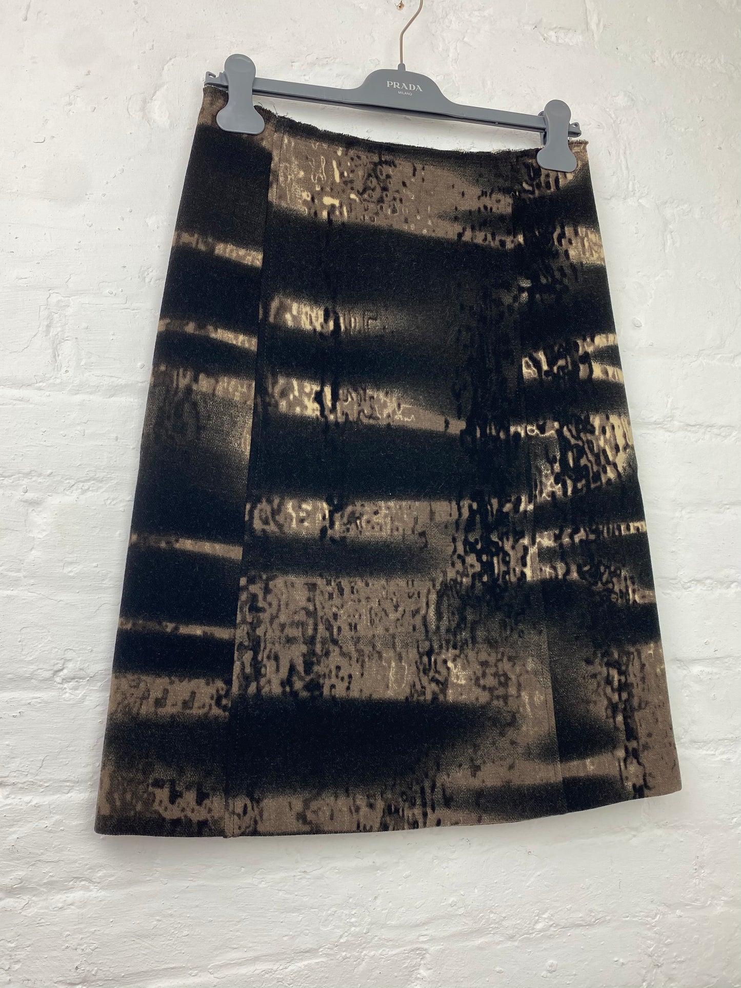 FW 04 Prada Wool Skirt