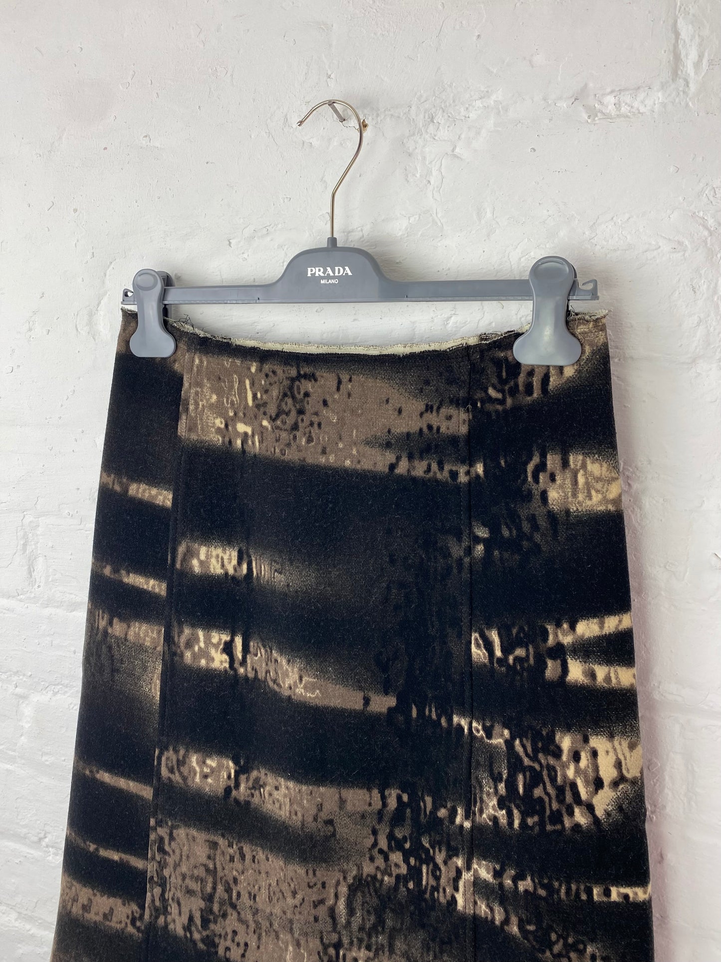 FW 04 Prada Wool Skirt