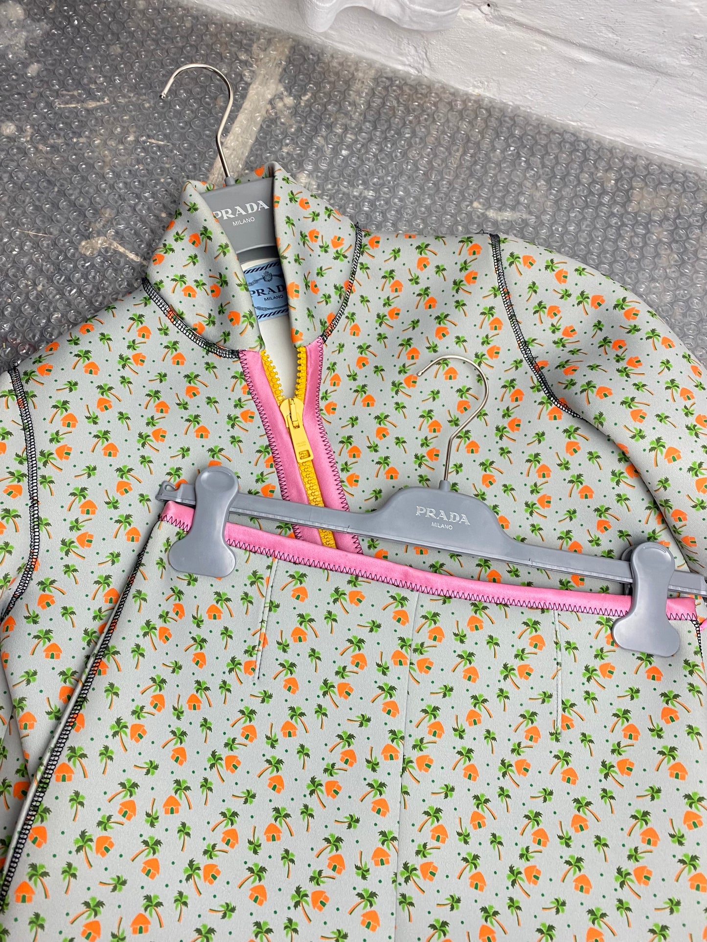 SS 17 Prada Palm Tree Neoprene Set