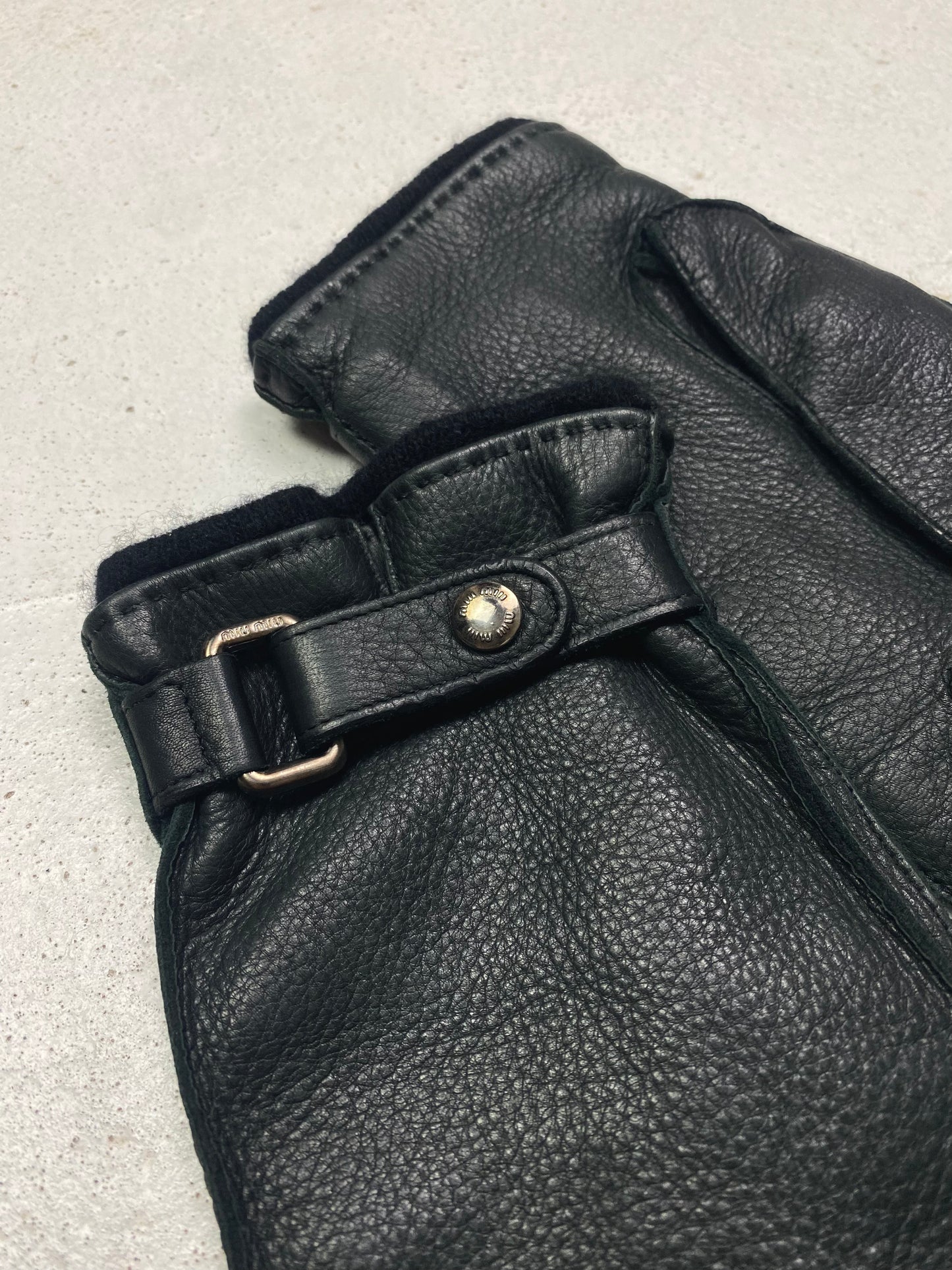 Miu Miu Leather Gloves